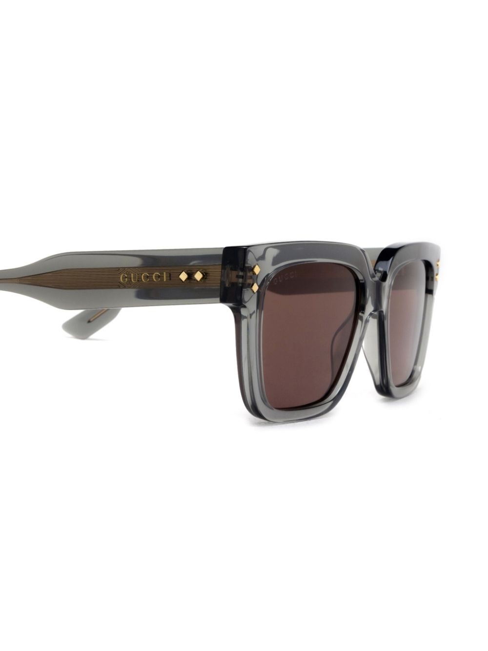 logo-print square-frame sunglasses - 3