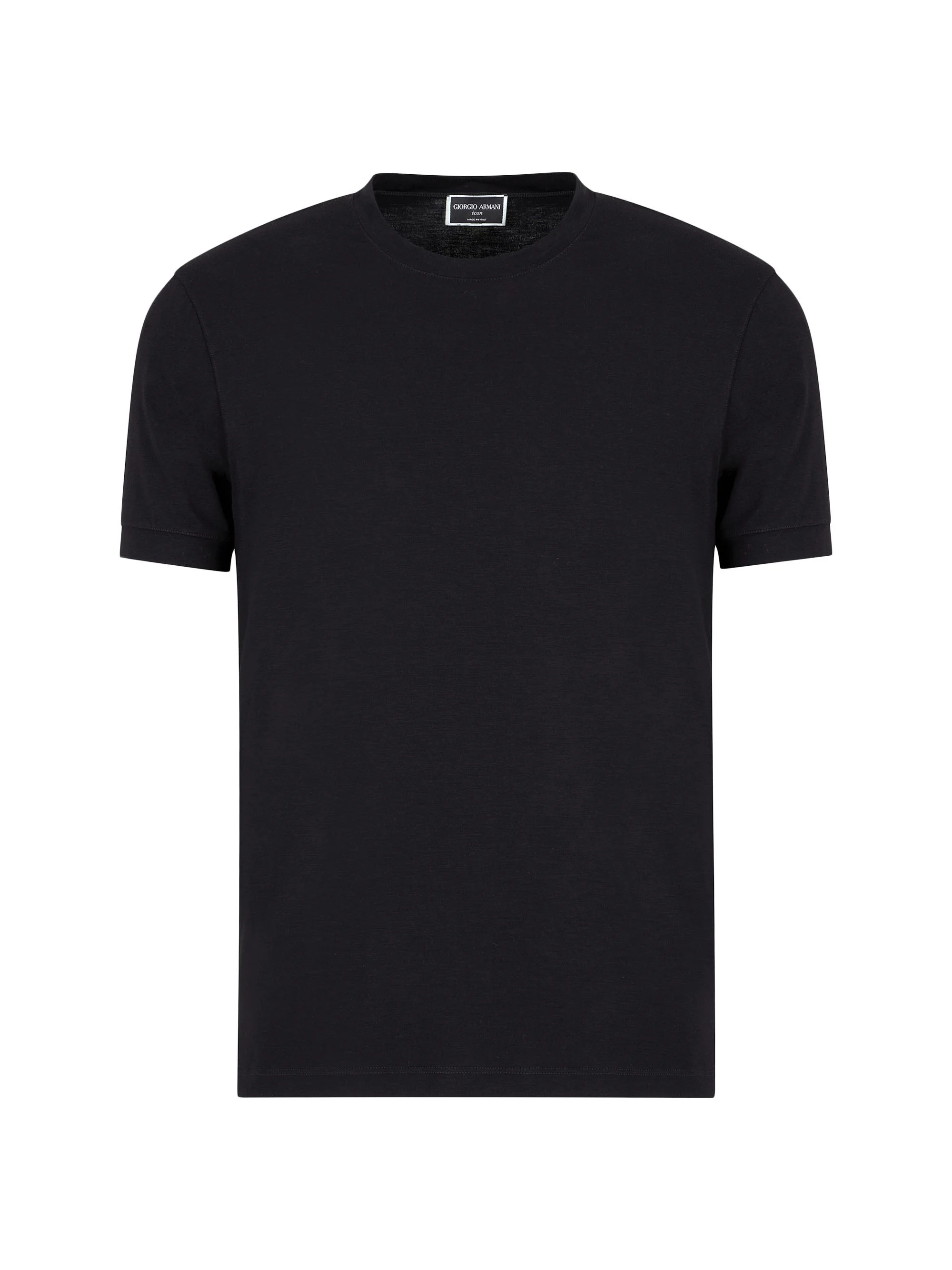 Men's Crewneck Stretch T-Shirt - Nero - 1