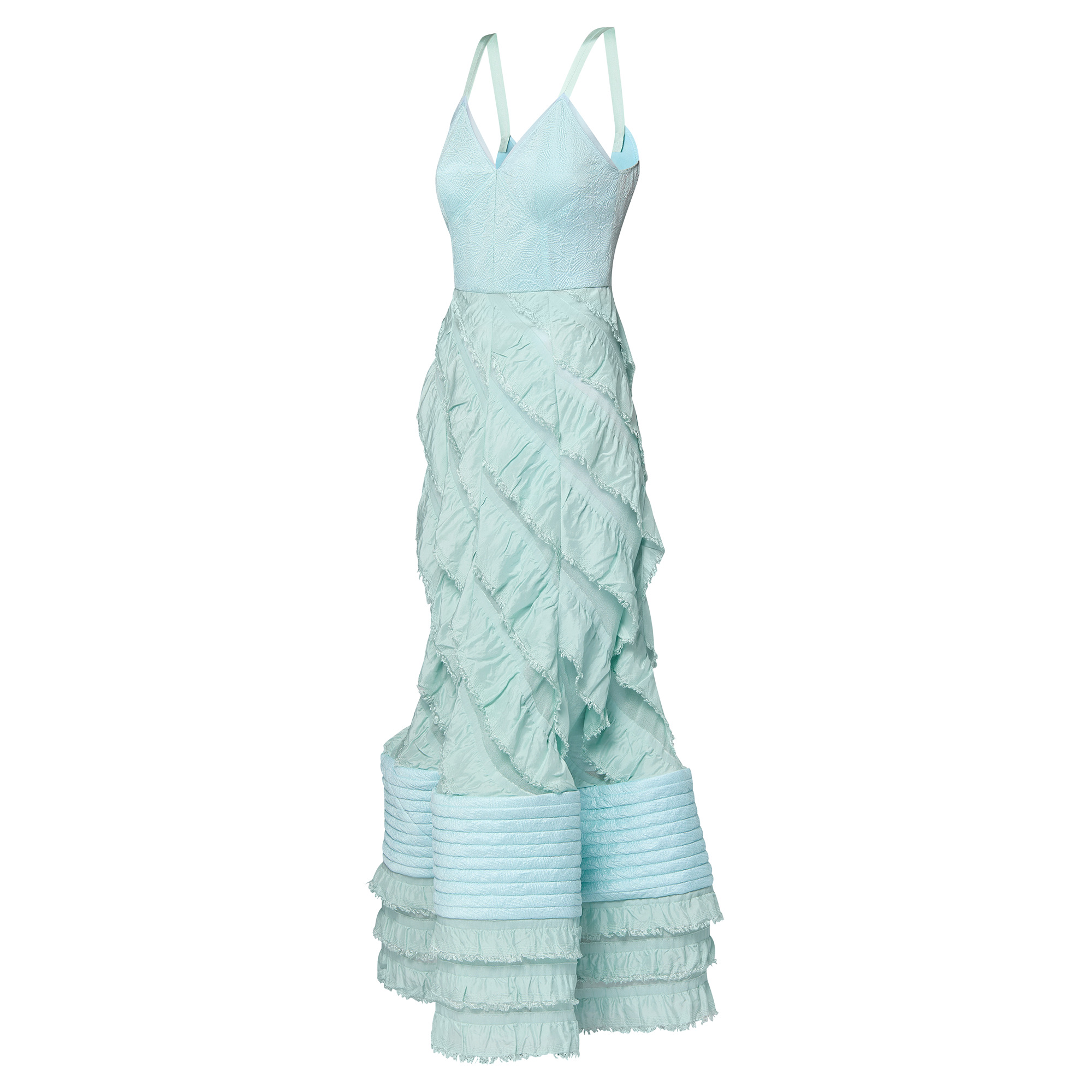 Mermaid Hem Flounce Gown - 2