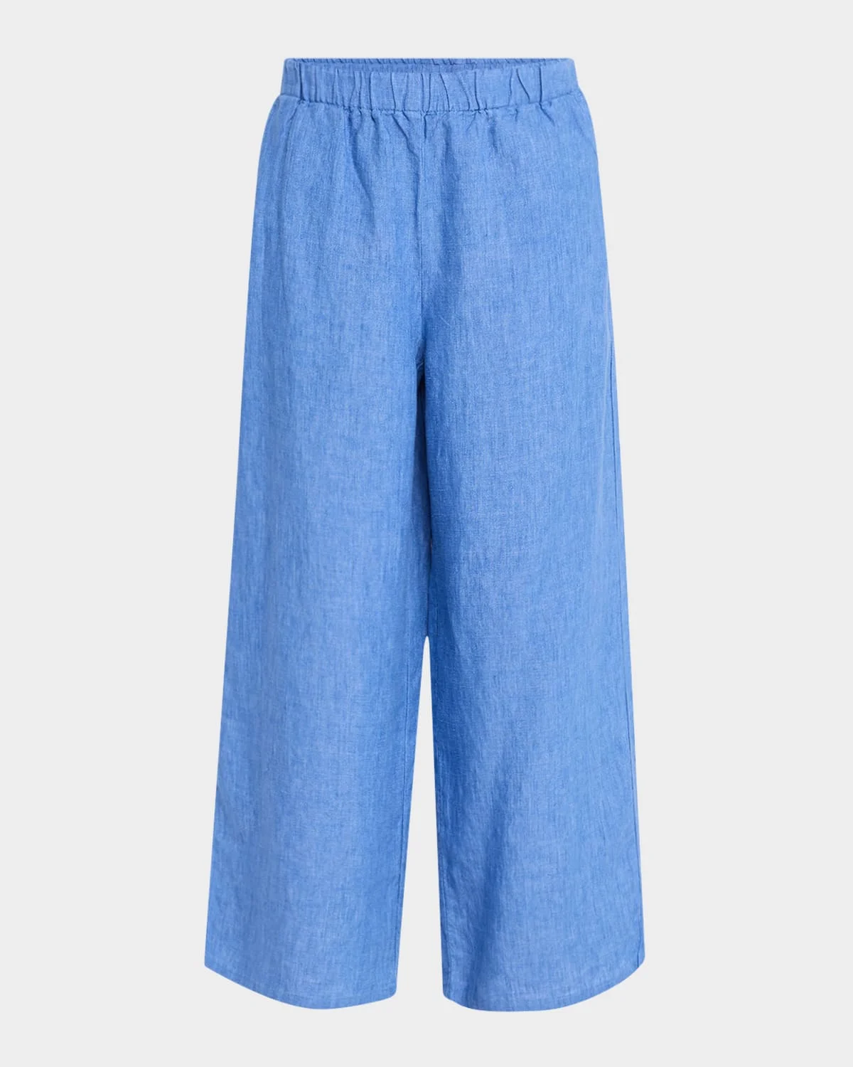 Cropped Wide-Leg Organic Linen Pants - 1