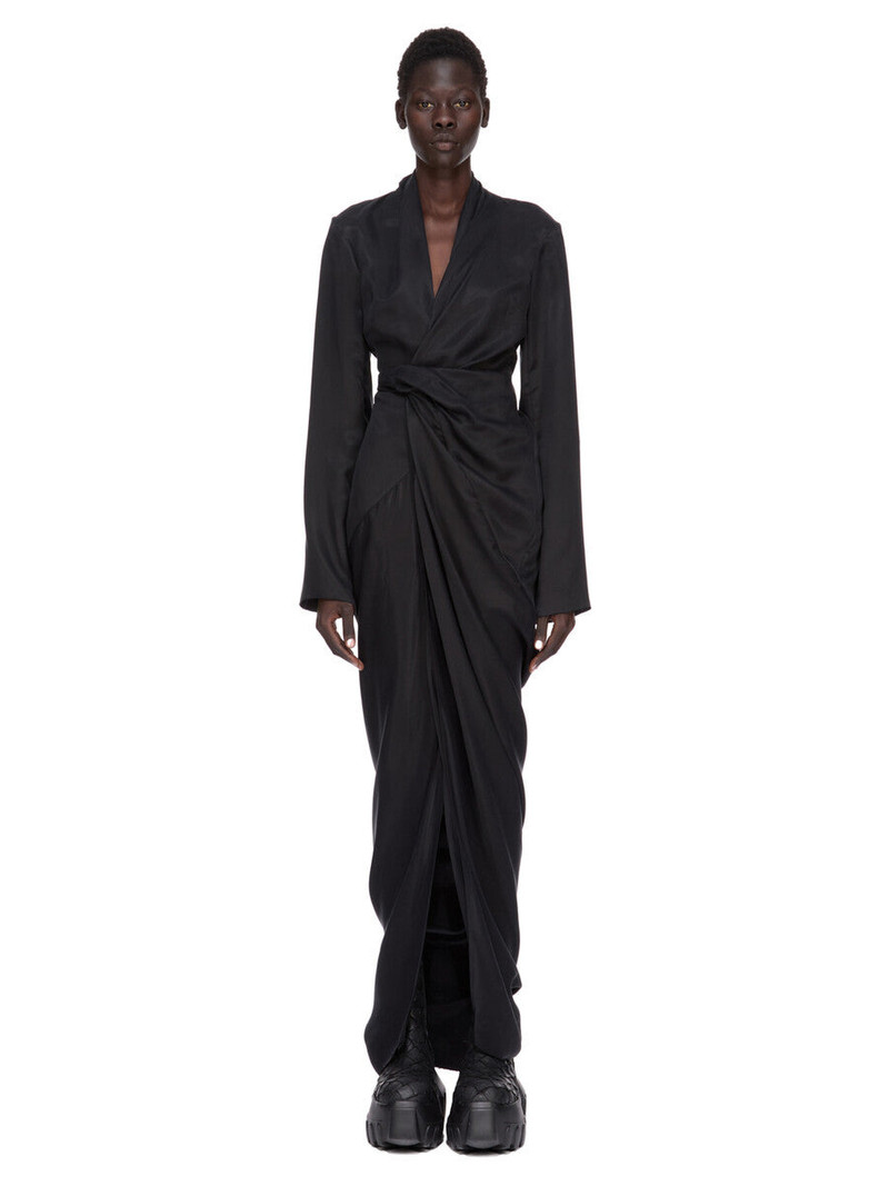 draped wrap dress 1