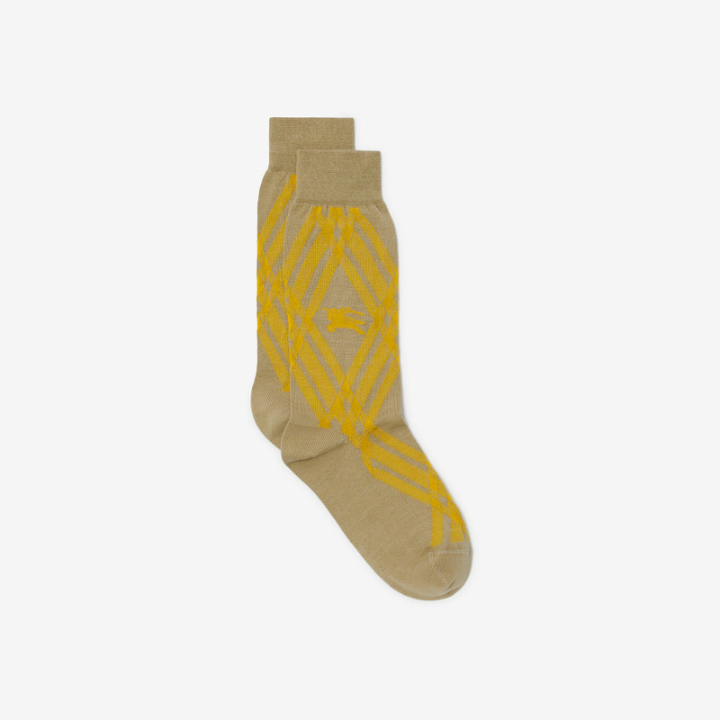 Burberry Check Cotton Blend Socks outlook