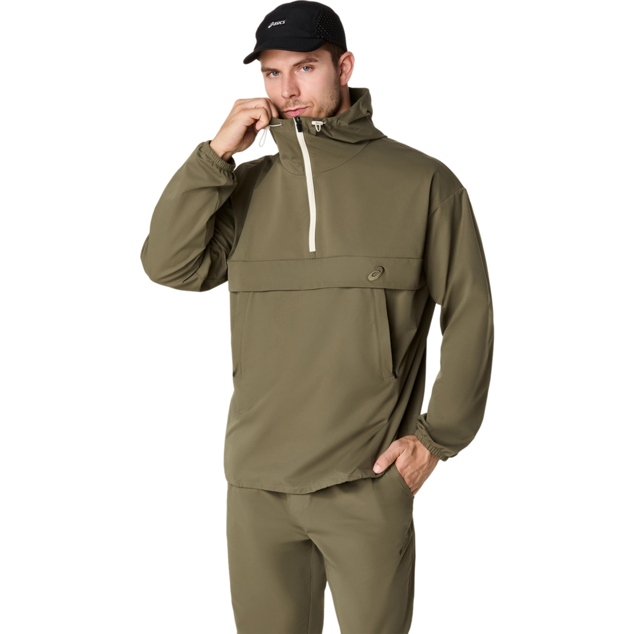 DOUBLE WEAVE RELAXED PULL OVER JACKET - 3
