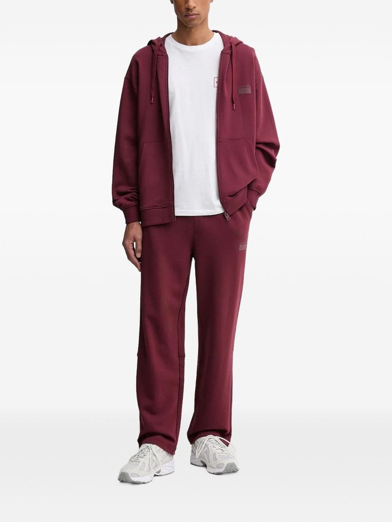 HUGO zip-up hooded hoodie outlook