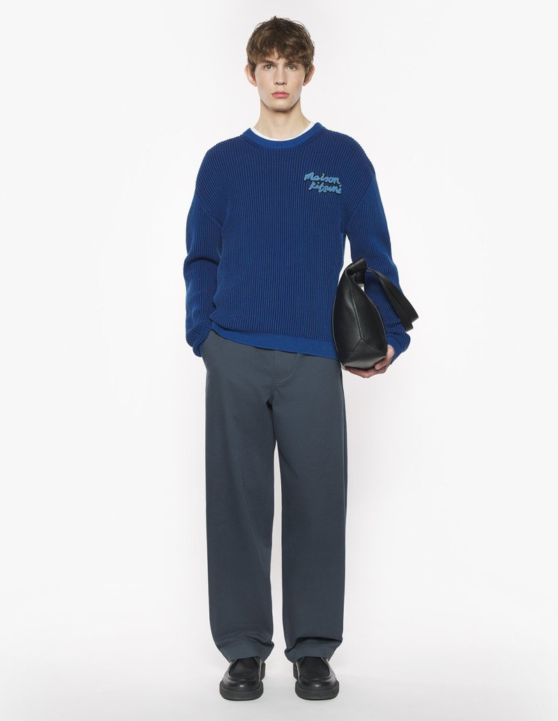 Maison Kitsuné MAISON KITSUNE HANDWRITING RIBBED COMFORT JUMPER outlook