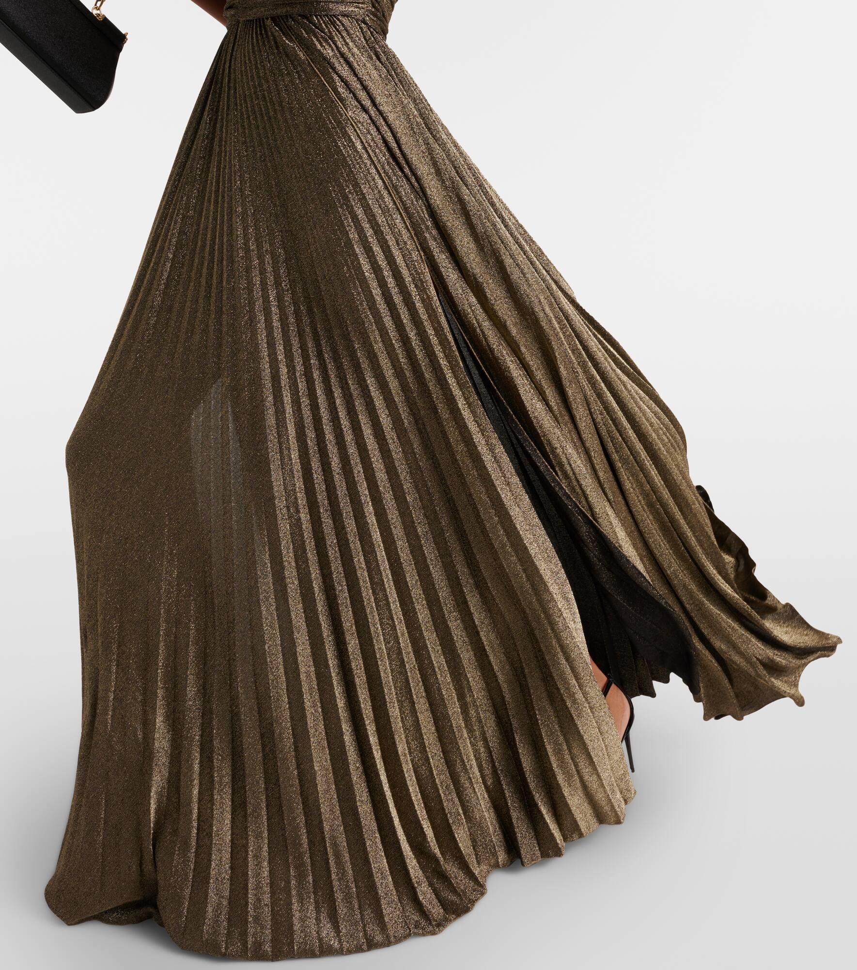 Ruched metallic gown - 5