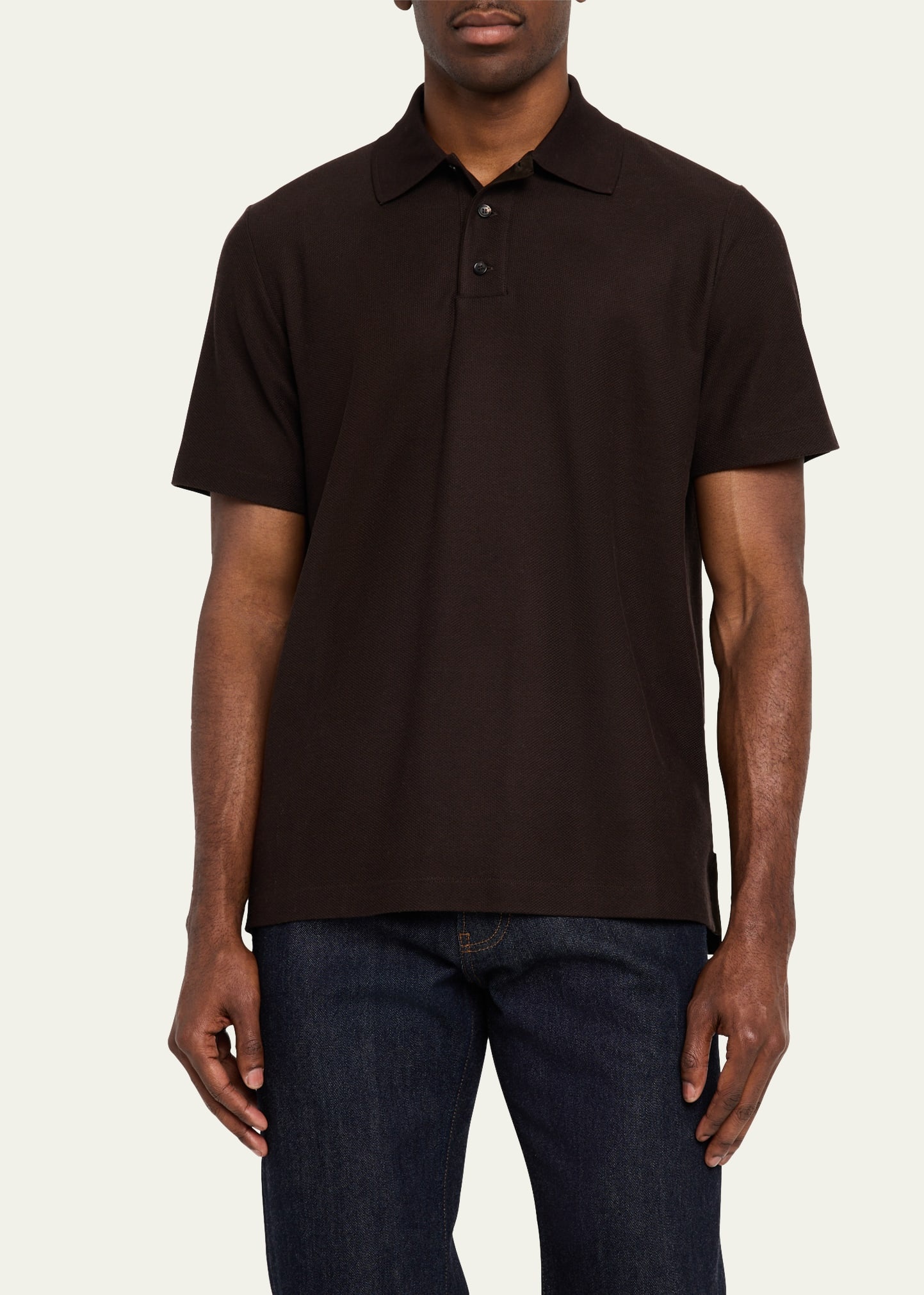 Men's Cerro Cotton and Cashmere Polo Shirt - 4