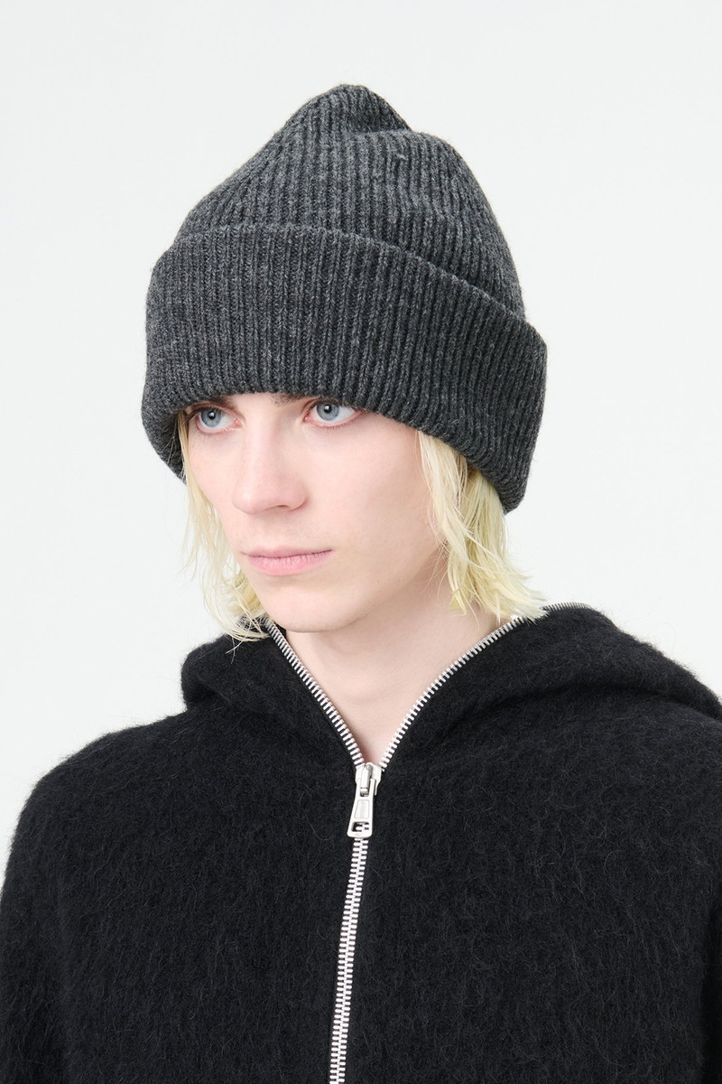 Our Legacy Knit Hat Ash Melange Stately Wool outlook