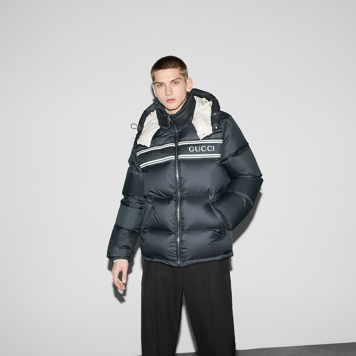 GUCCI Nylon puffer jacket | REVERSIBLE