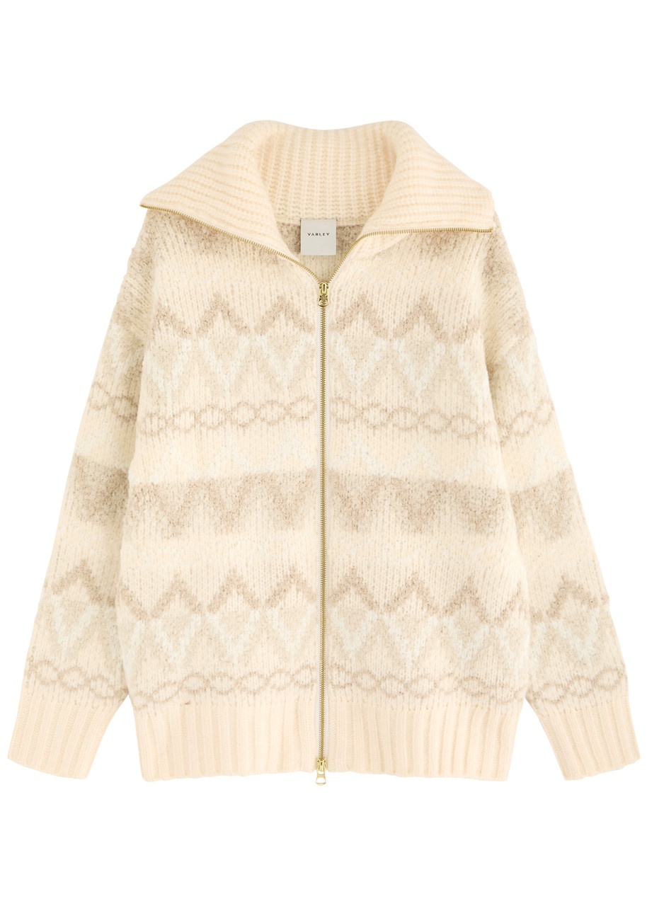 Varley Brooke Fair Isle Intarsia Knitted Jacket - 1