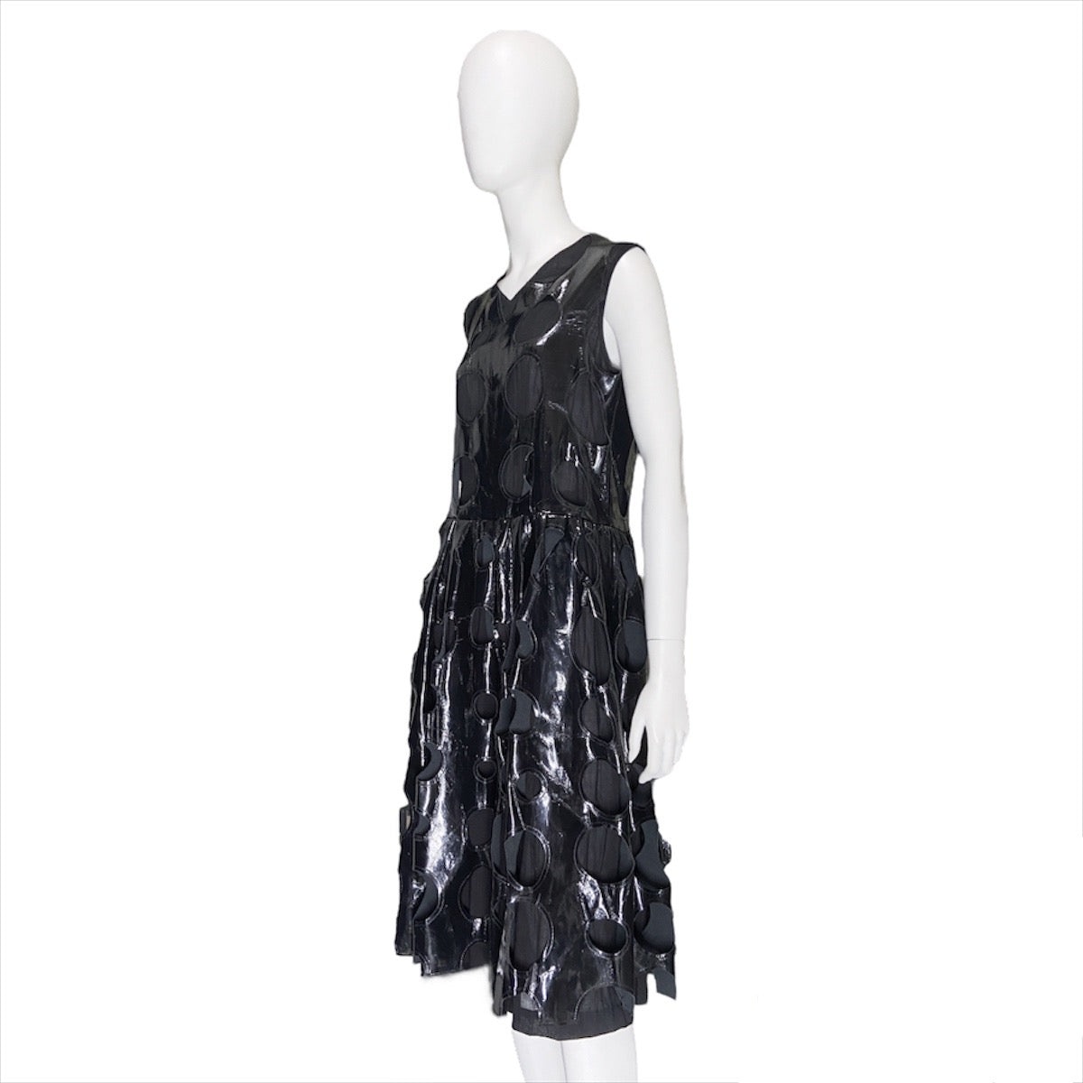 Comme des garçons ss15 pvc circle cut-out dress - 4