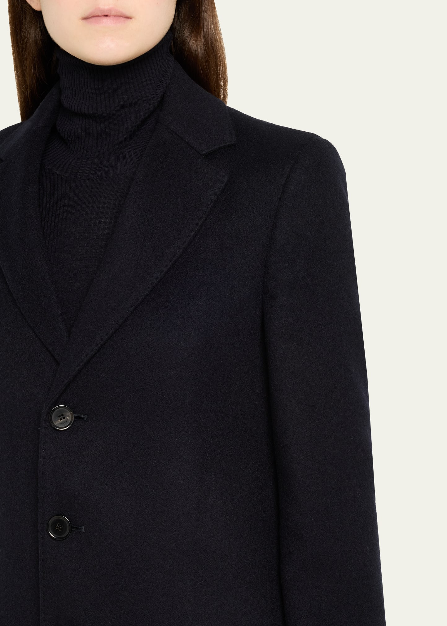 Alby Single-Breasted Cashmere Coat - 5