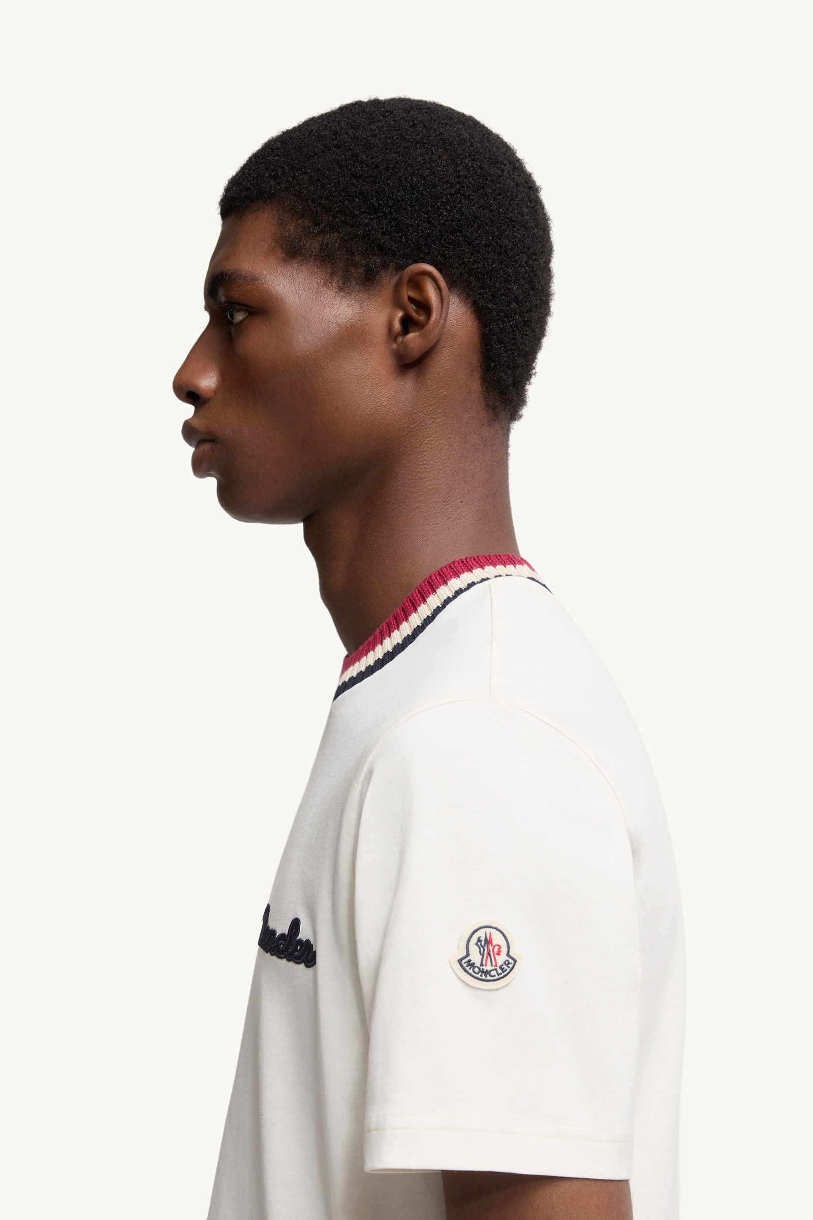 Embroidered Logo Cotton T-Shirt - 4