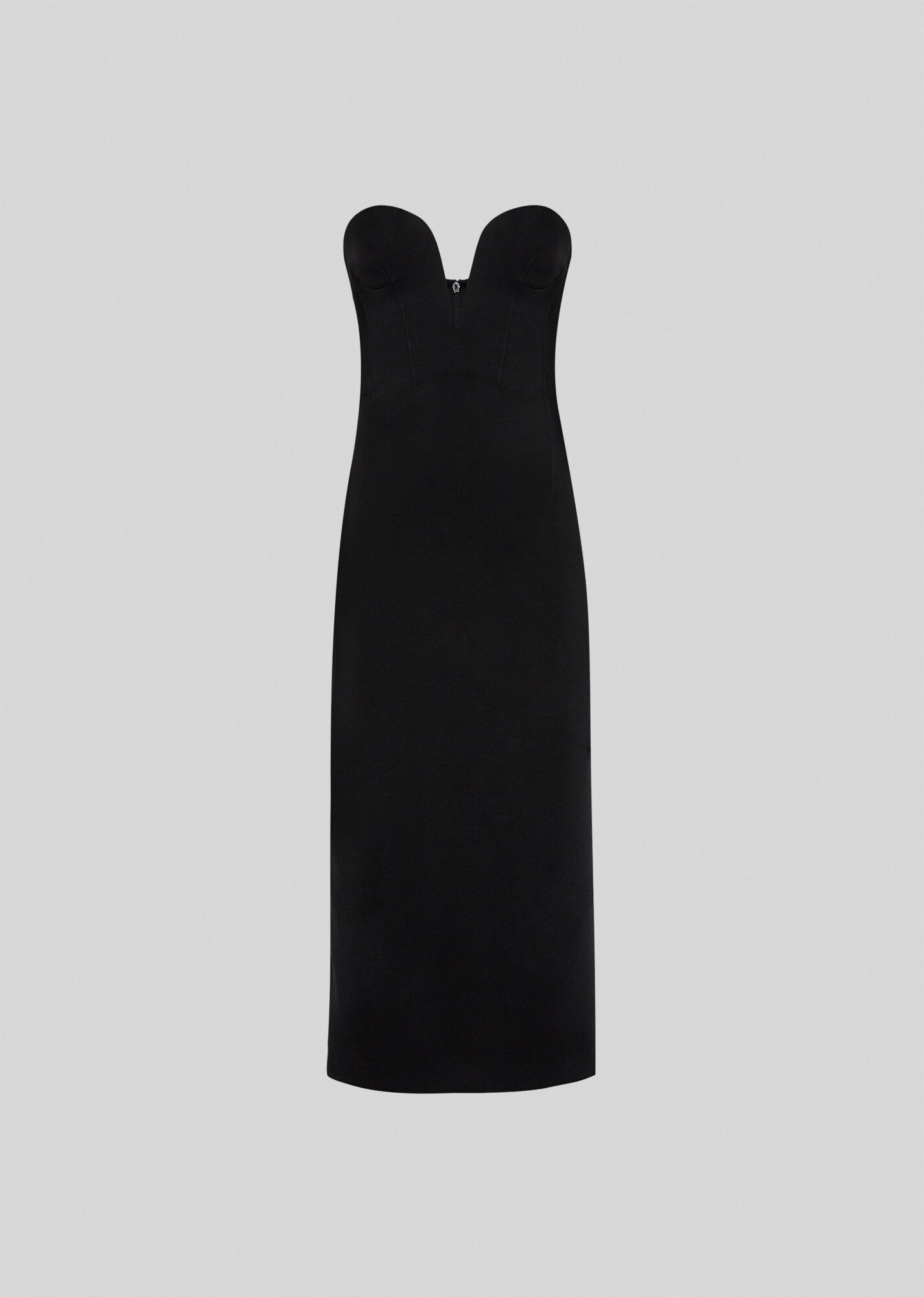 Iconic Neckline Strapless Dress - 1