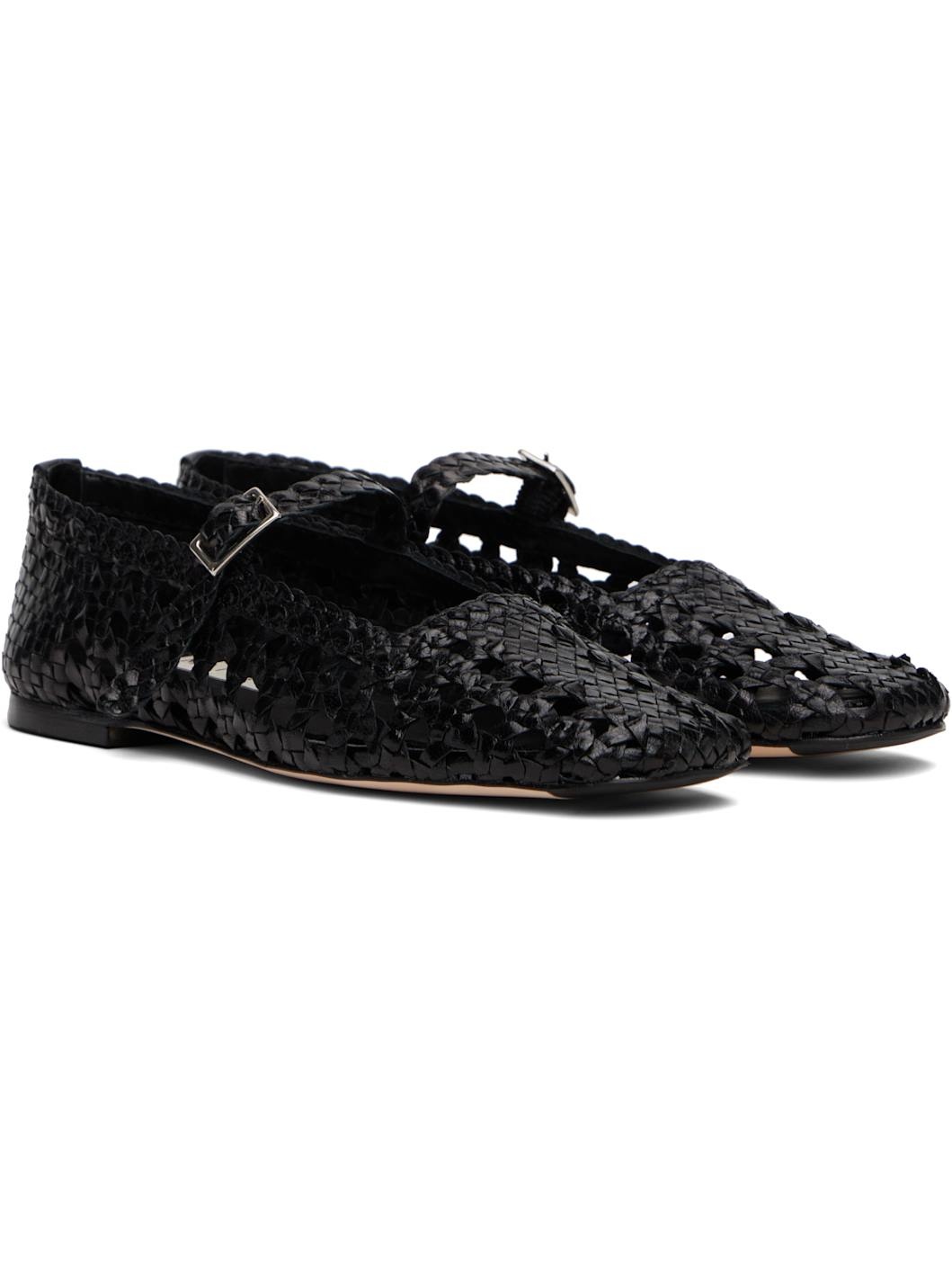 Black Yeida Ballerina Flats - 4
