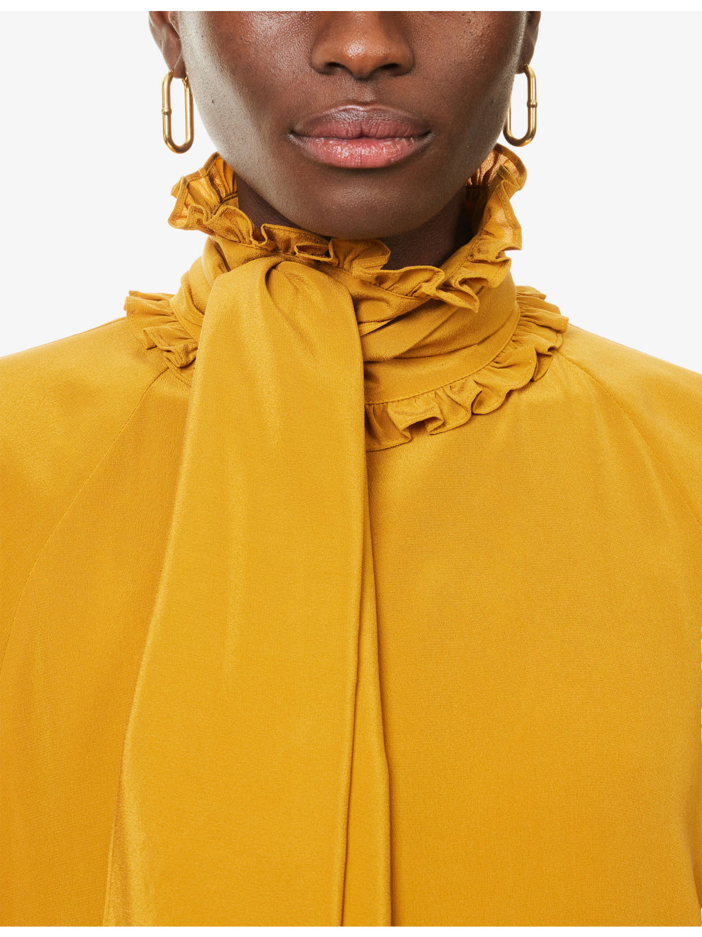 Guido High-Neck Silk Blouse - 5