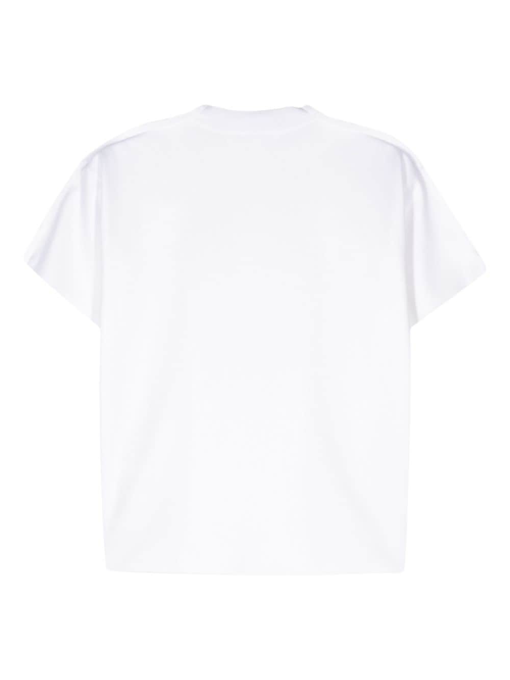 panelled open-knit top - 2