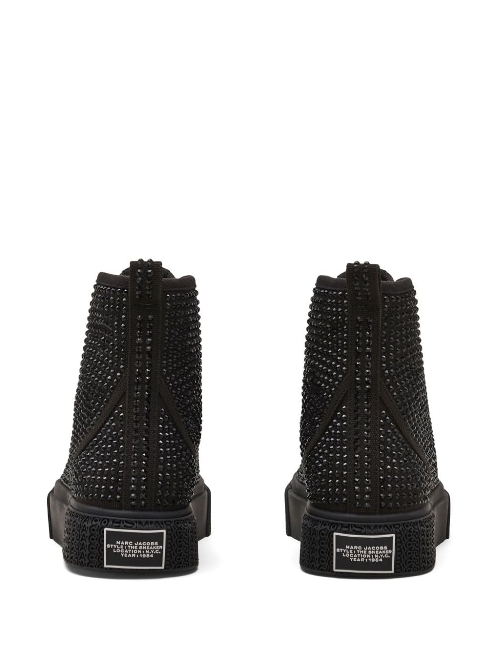 logo-debossed lace-up sneakers - 3