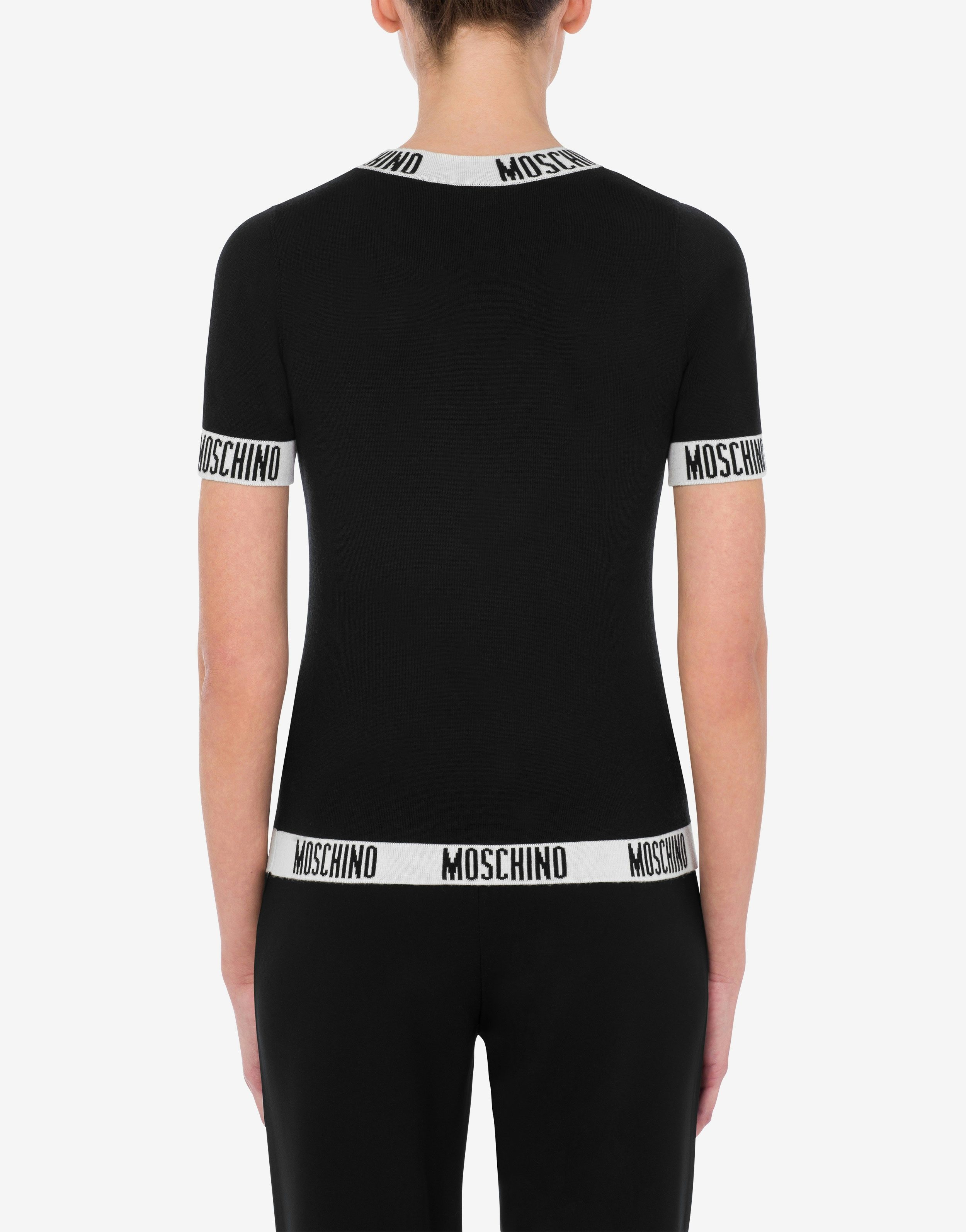 LOGO TAPES WOOL TOP - 3