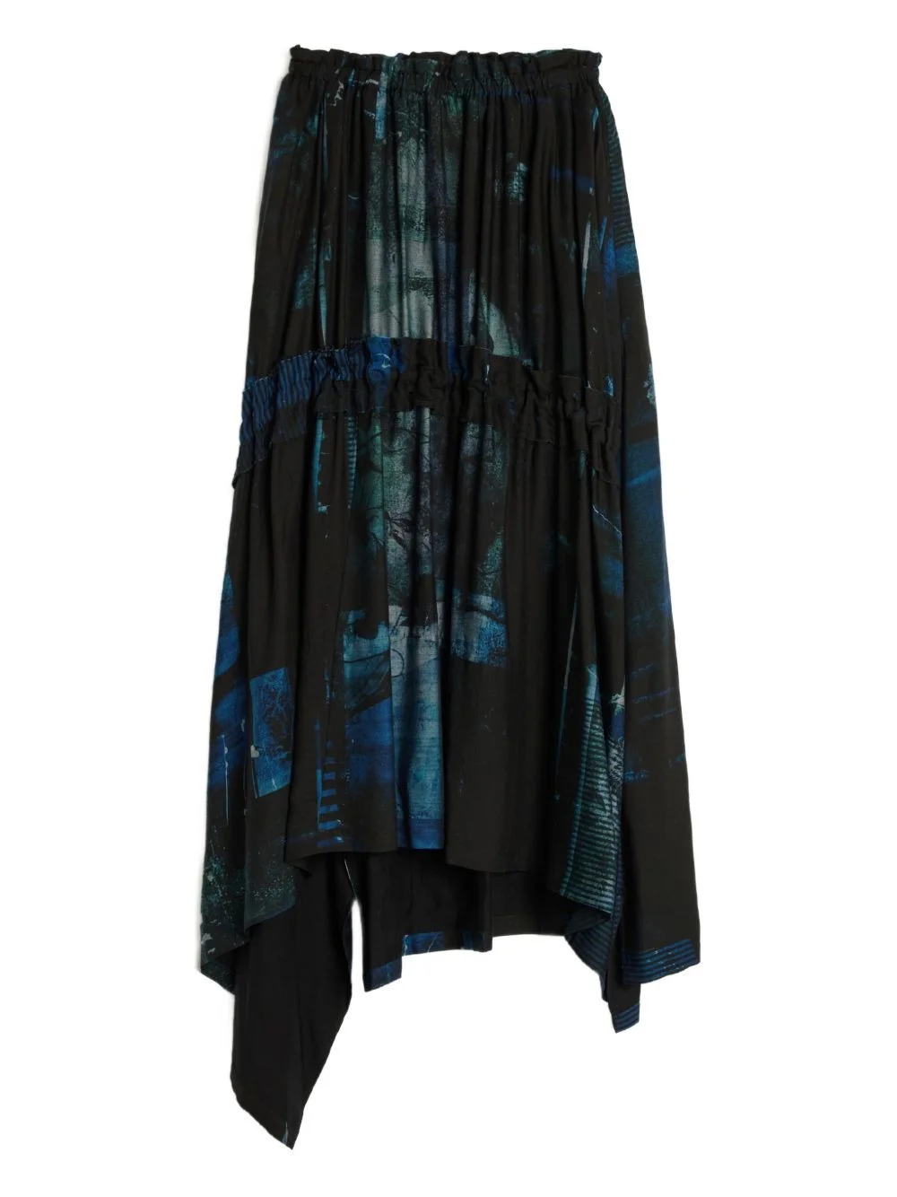 abstract-print maxi skirt - 1