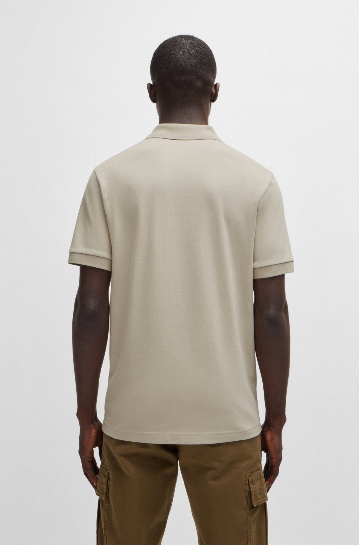 EXTRA-SLIM-FIT STRETCH-COTTON SHIRT WITH LOGO TAPE - 5