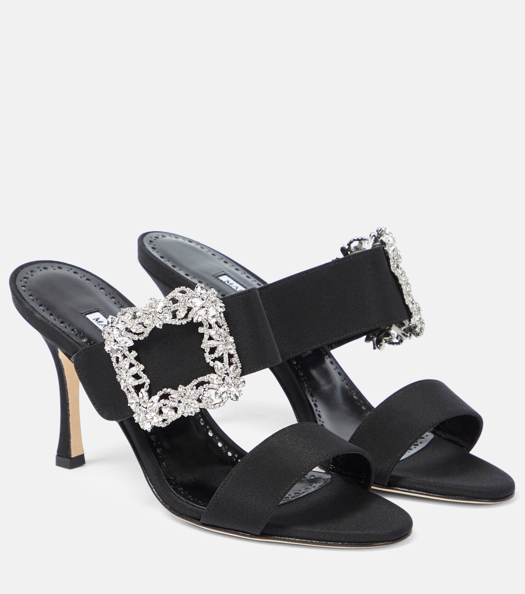 Gable embellished satin sandals - 1