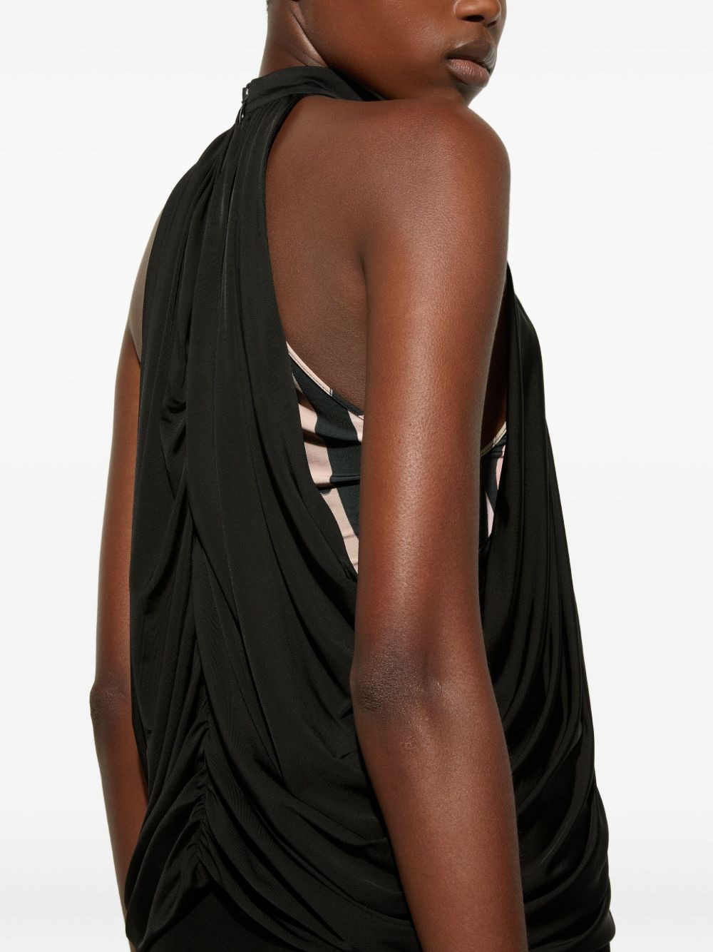 draped turtleneck top - 5