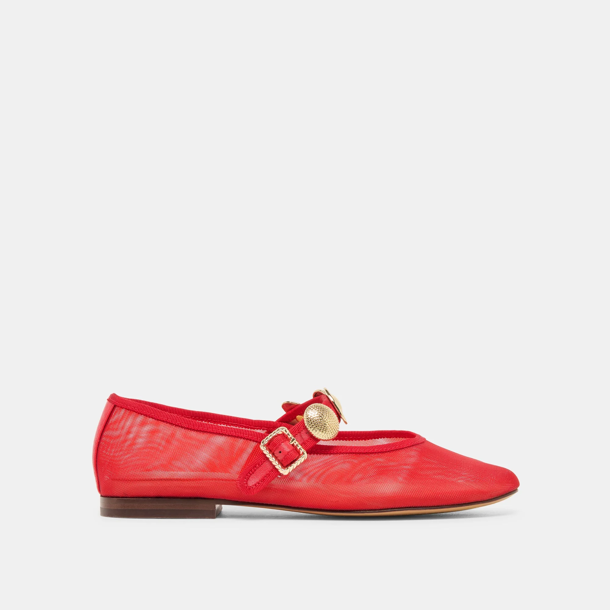RELAN MESH BALLET FLATS CHILI MESH - 1