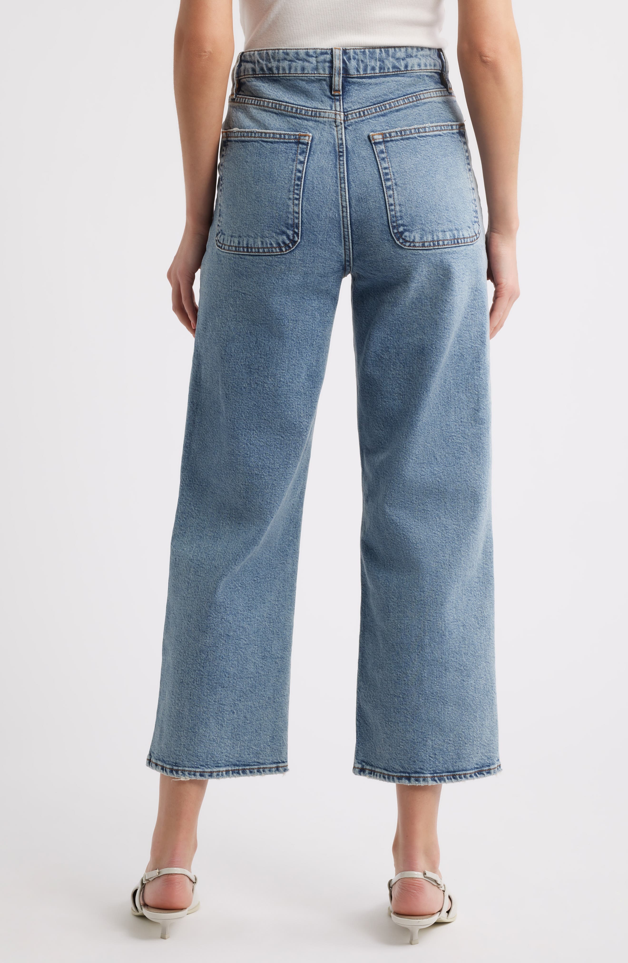 FRAME The Modern Pocket Wide Leg Jeans in Charge at Nordstrom - 2