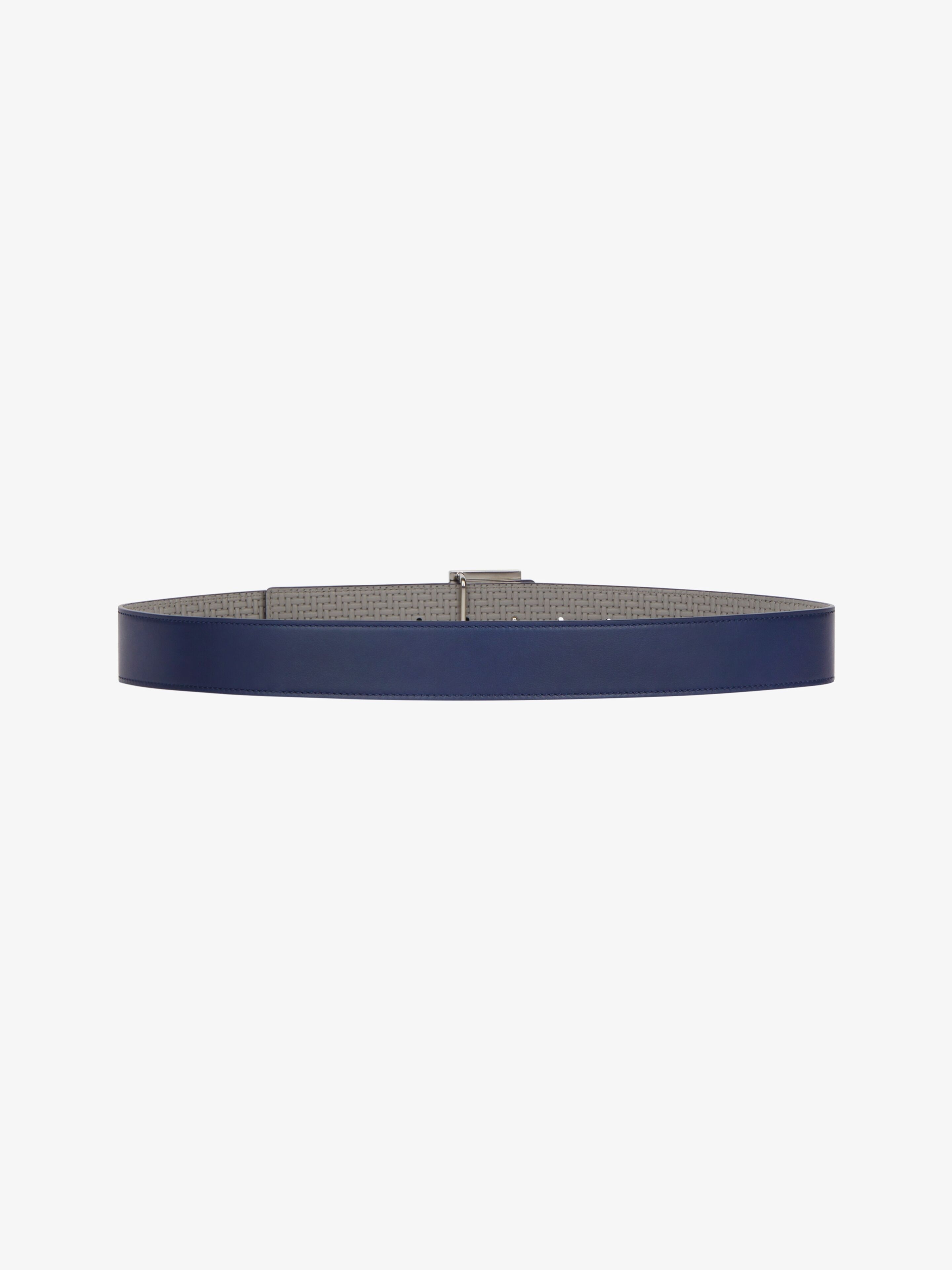 4G REVERSIBLE BELT IN BRAIDED-EFFECT LEATHER - 6