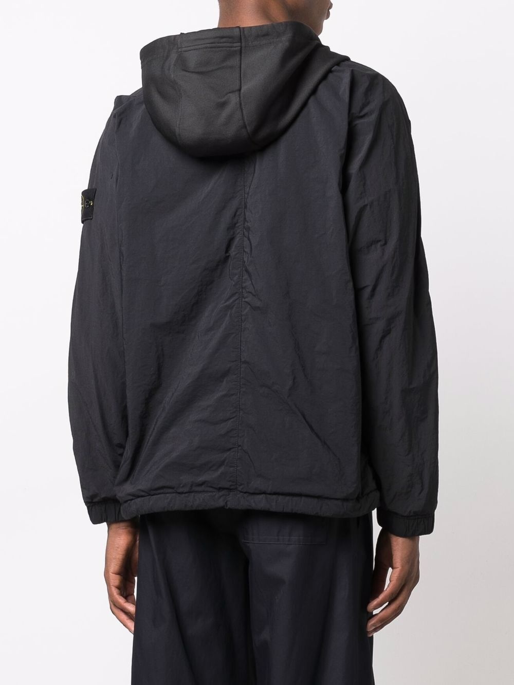 logo-patch hooded jacket - 4