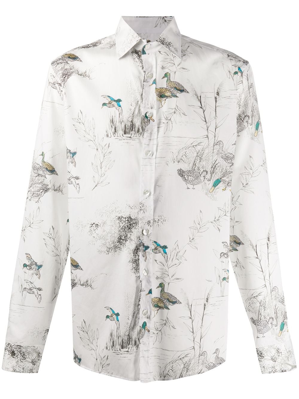 duck print tailored shirt - 1