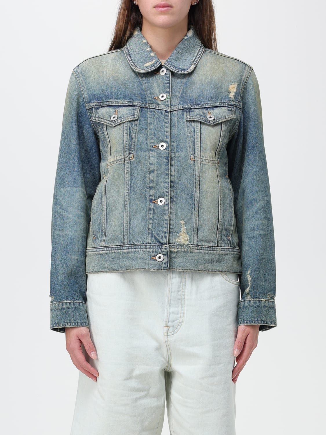 Kenzo denim jacket with logo - 1