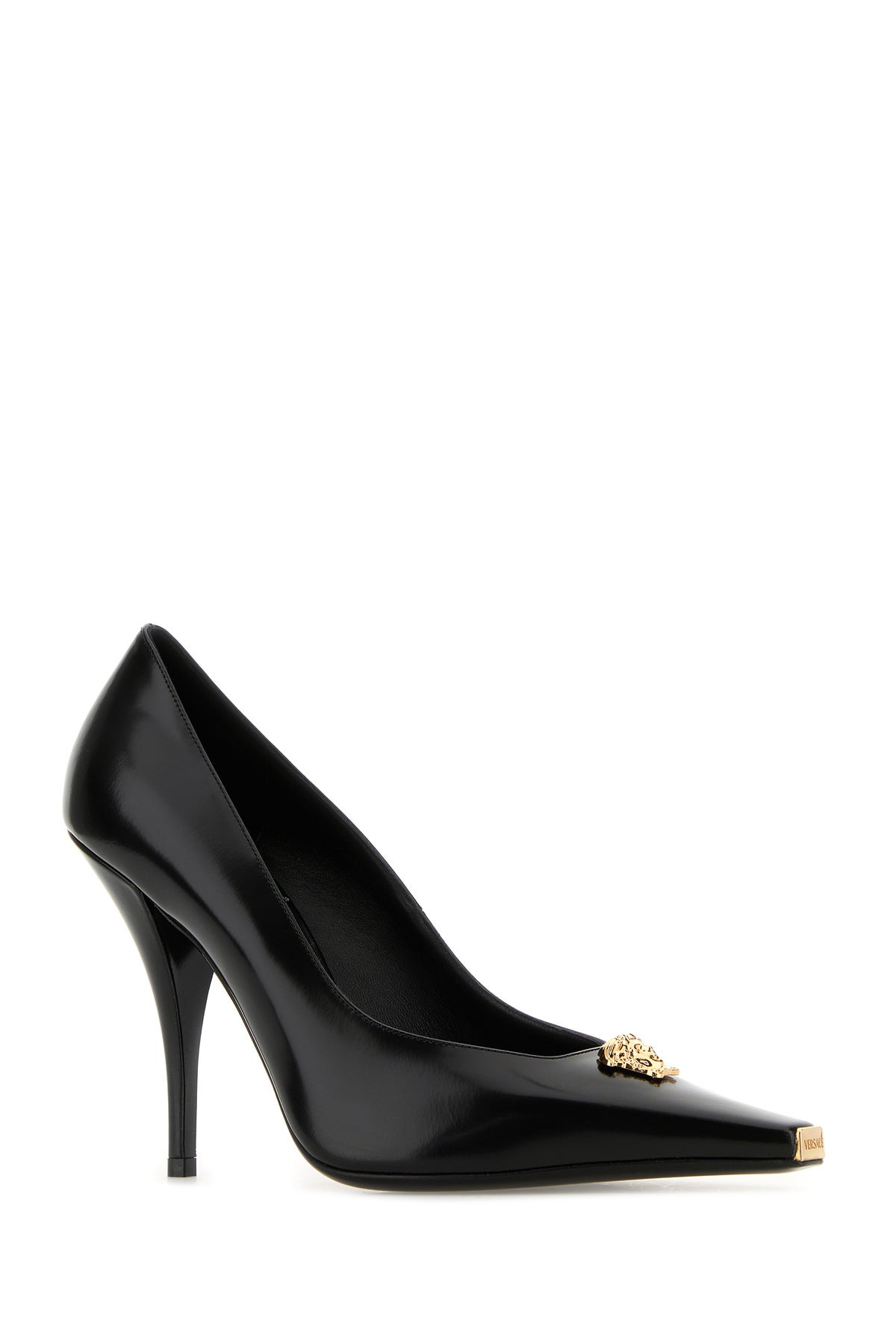 Black leather pumps - 2