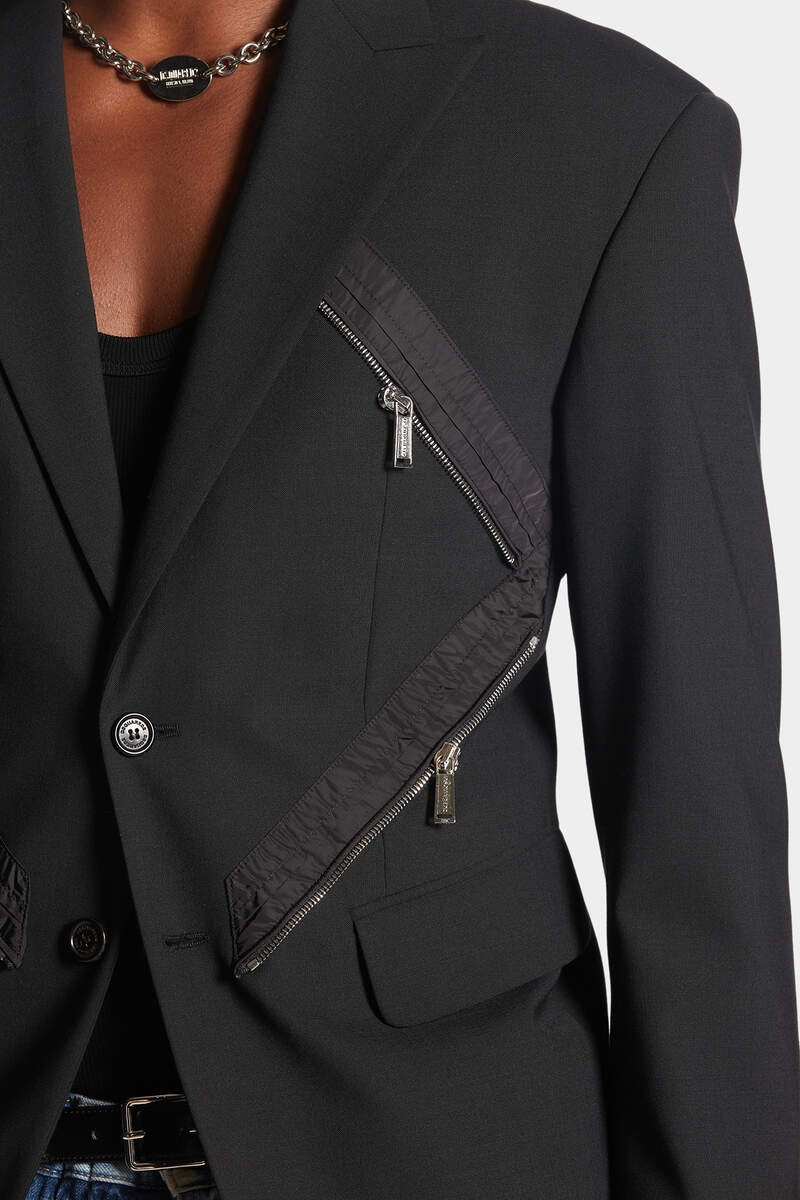 DIAMOND ZIPPED BLAZER 6