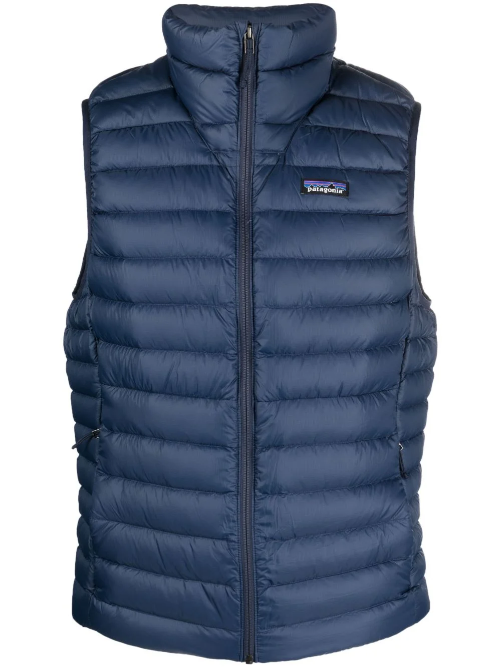 logo-patch feather-down gilet - 1