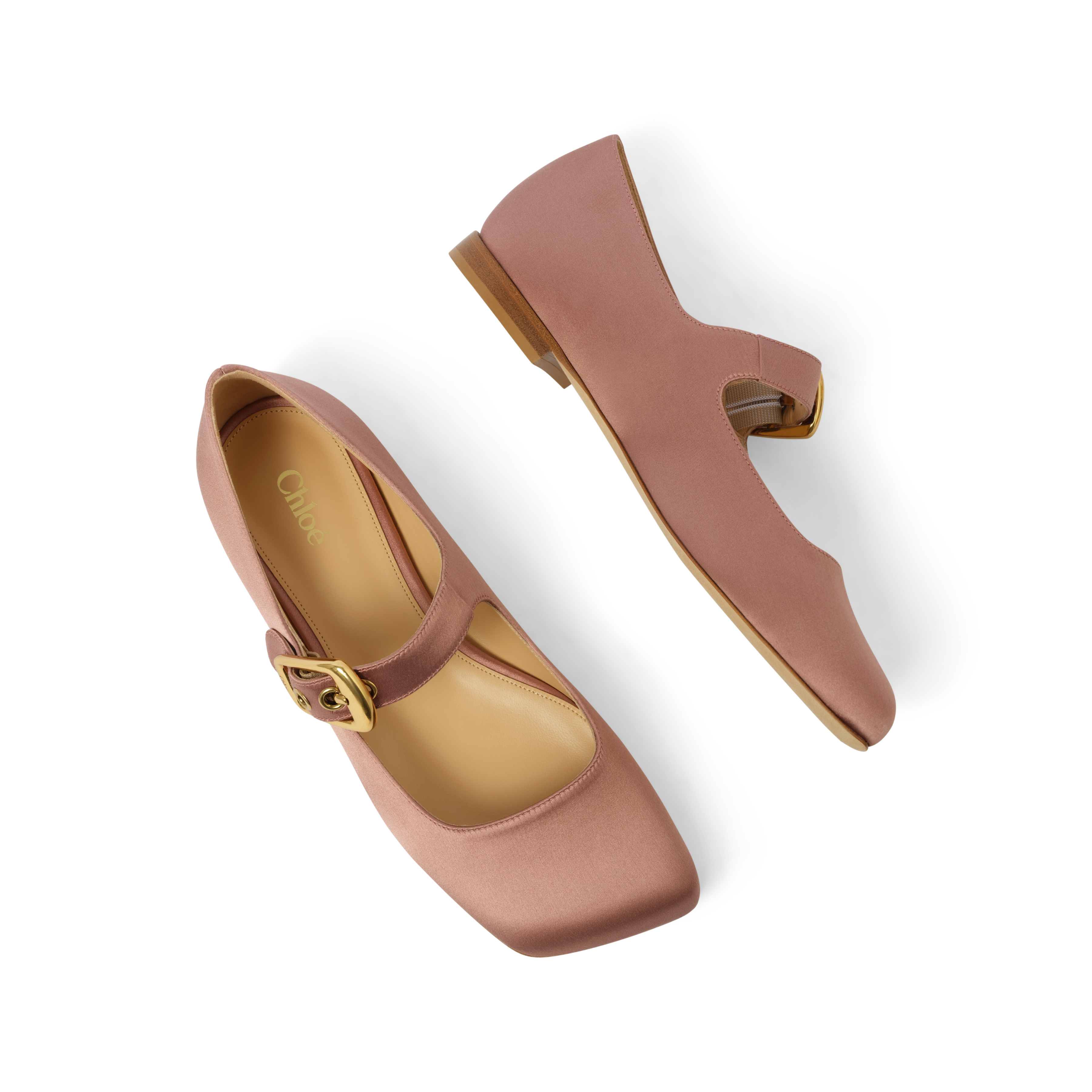 Polly Flats in Misty Rose - 4