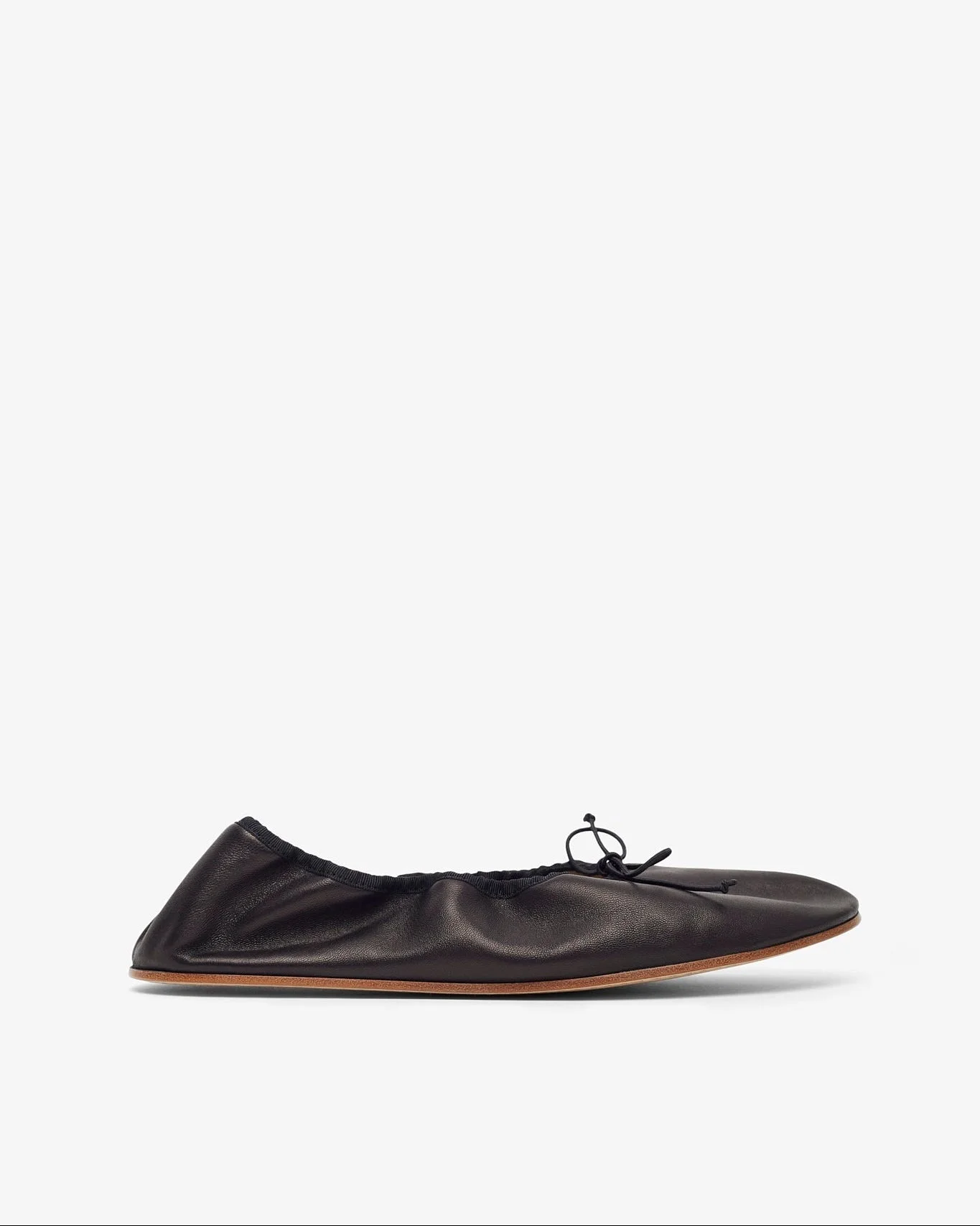 Round black ballet flats - 1