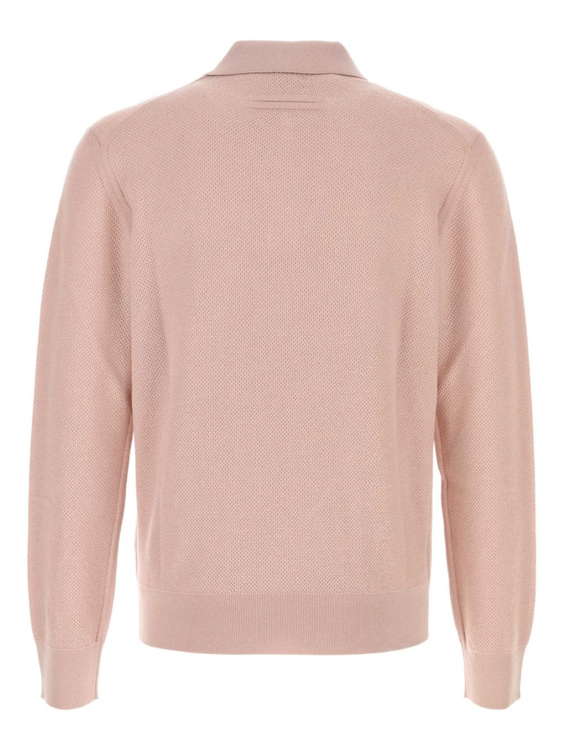 ZEGNA polo-collar cashmere sweater outlook