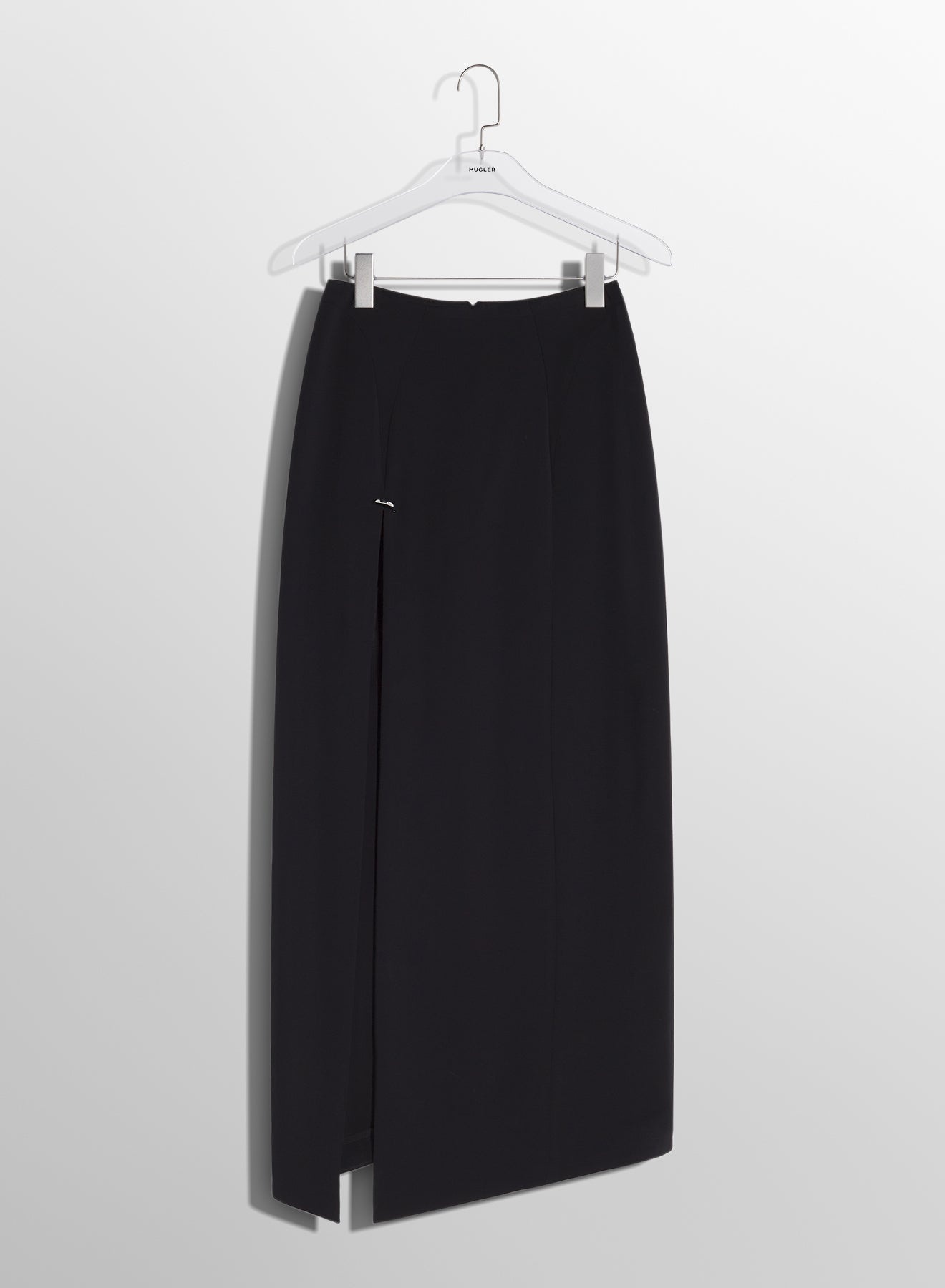 black pierced pencil skirt - 5