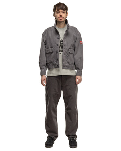 Cav Empt Overdye Brushed Cotton Button Jacket Charcoal outlook