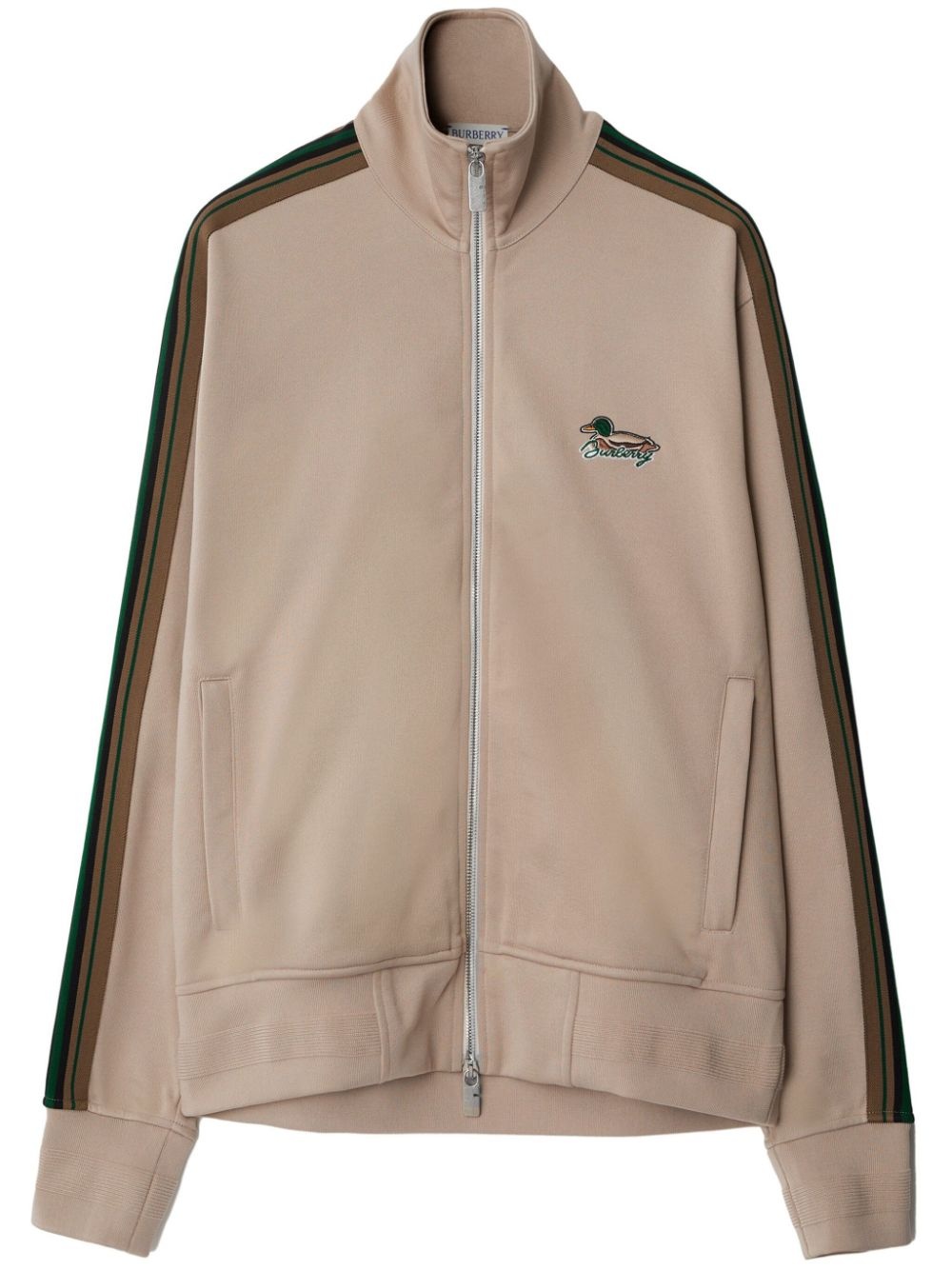 Burberry logo-embroidered side-stripe jacket | REVERSIBLE