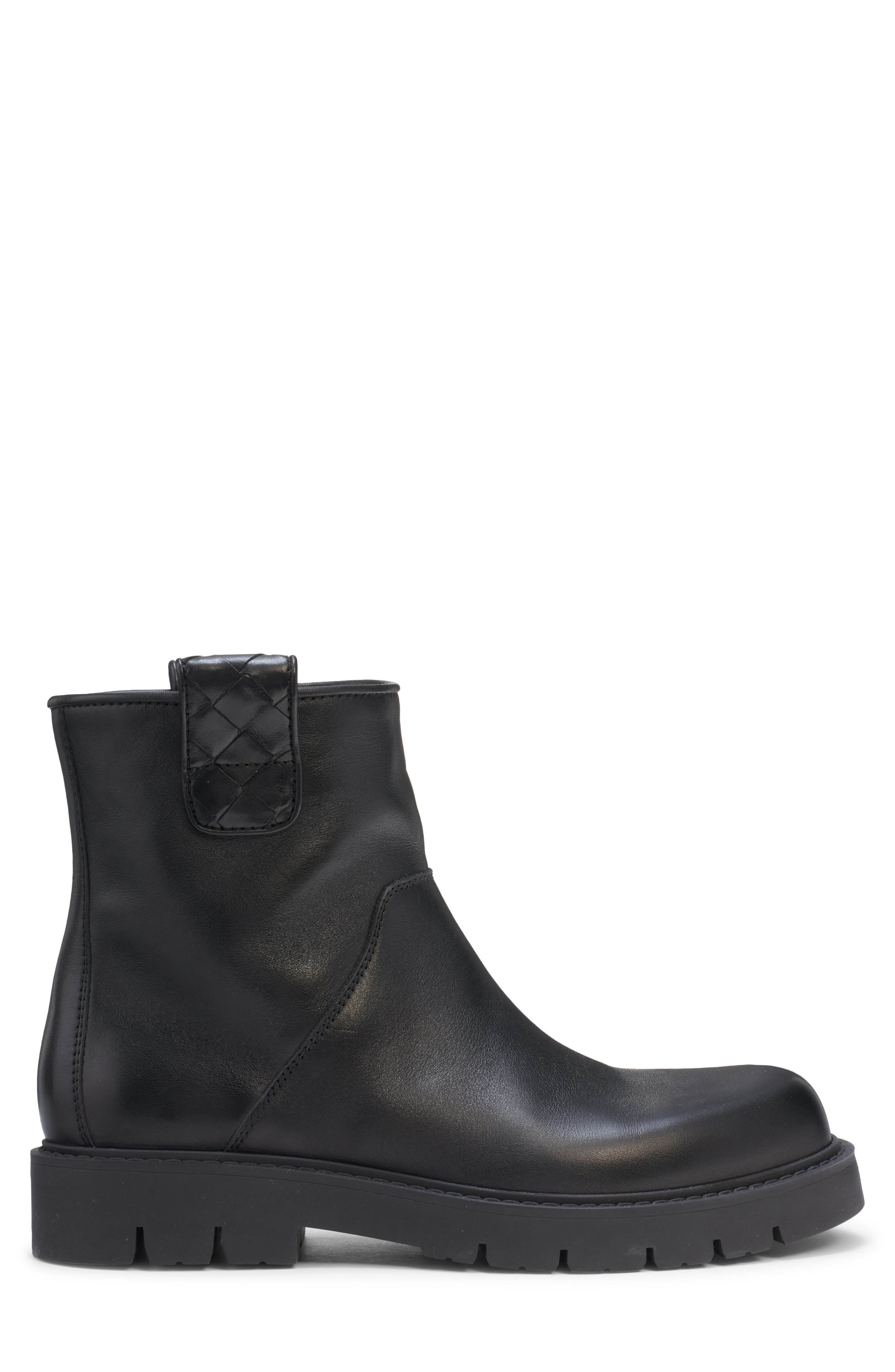 Bottega Veneta Haddock Tubular Boot in 1000 Black at Nordstrom - 3