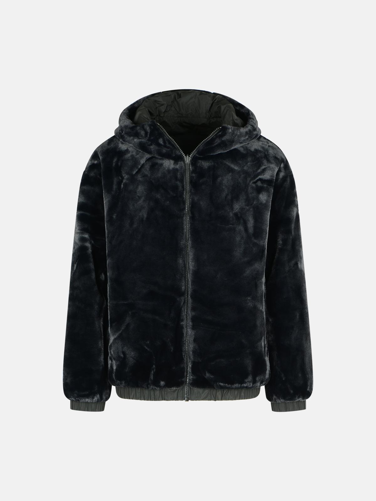 'BORDER BUNNY' REVERSIBLE BLACK POLYESTER SWEATSHIRT - 4