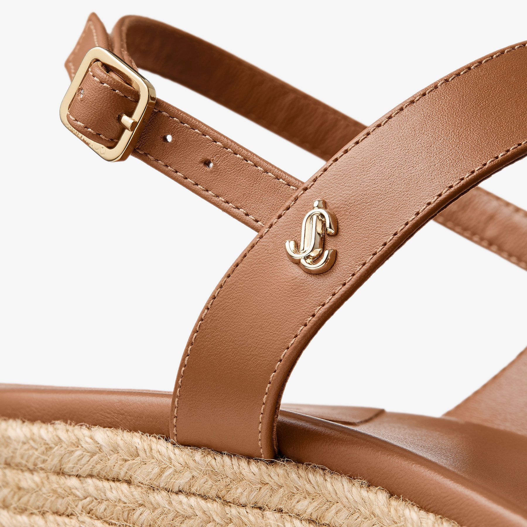 Theia Wedge 60
Tan Leather Wedge Sandals - 3