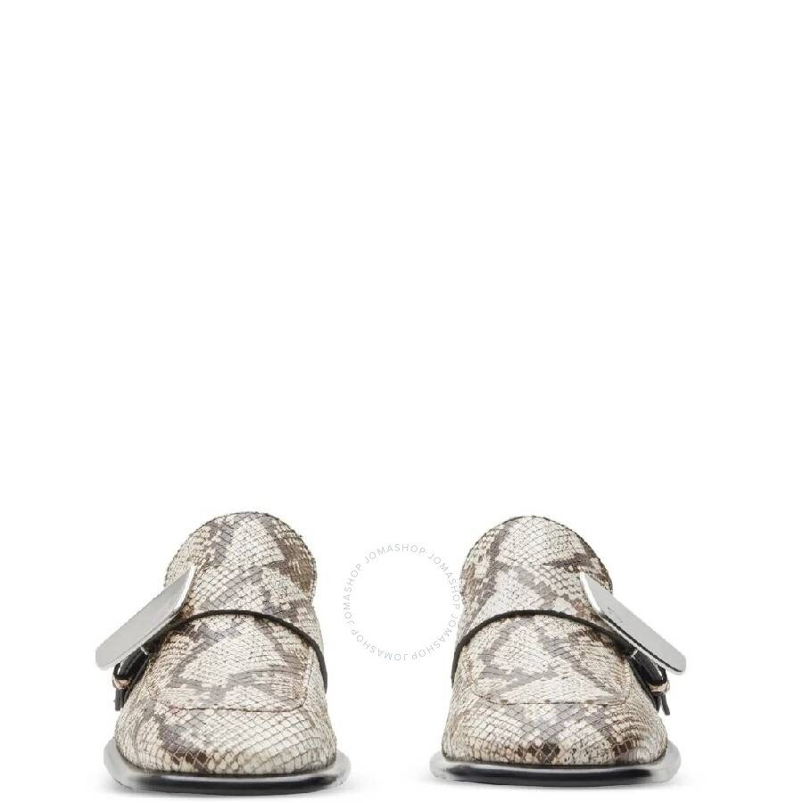 Burberry All-Over Python Print Leather Loafers - 2
