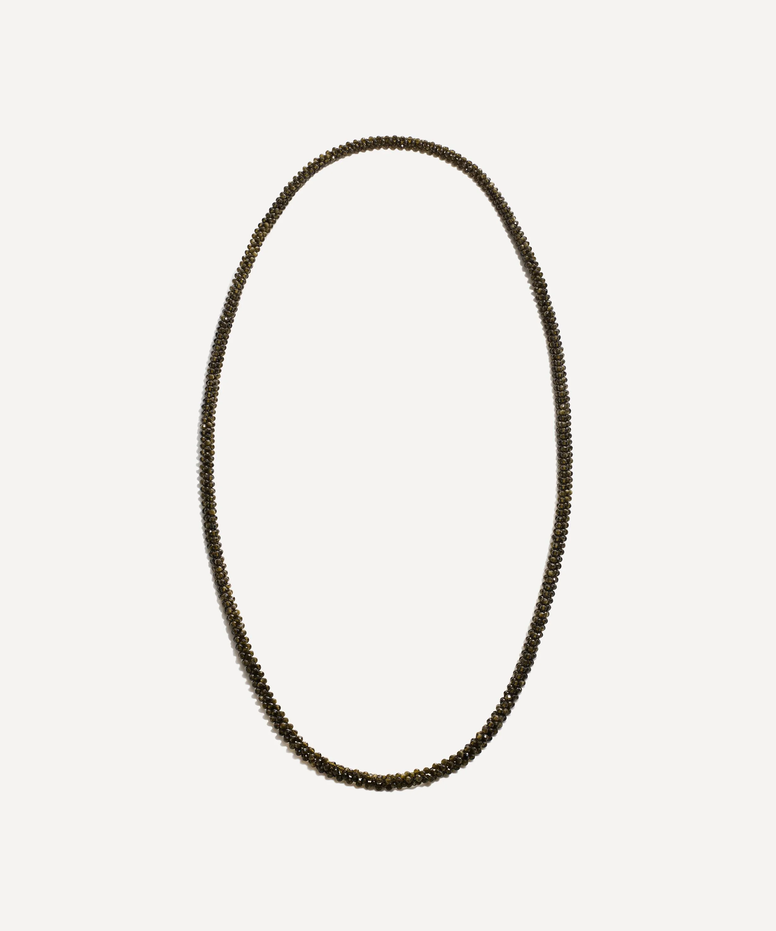 The Lumina Strand Obsidian Necklace - 1
