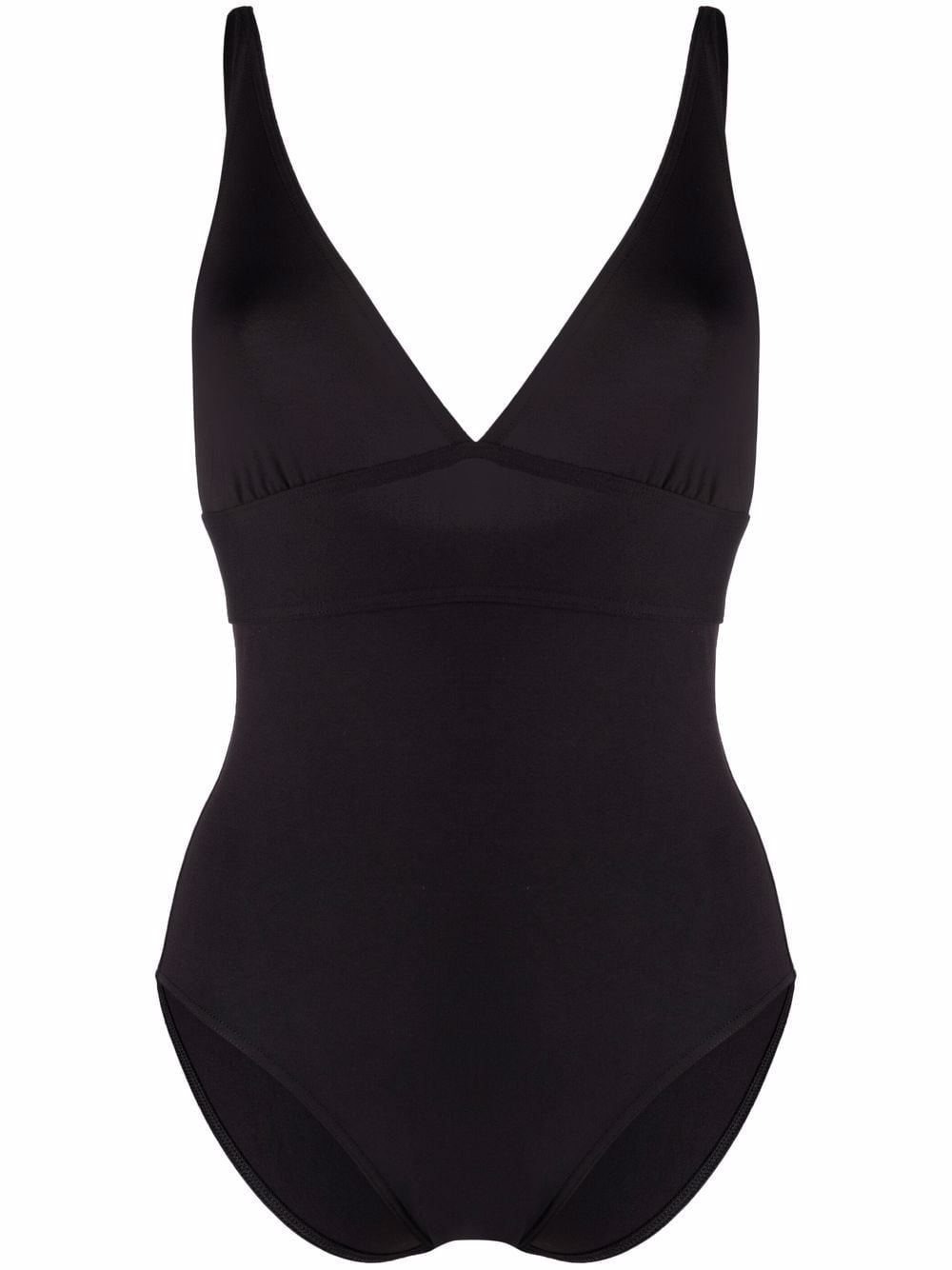 triangle V-neck swimsuit - 1