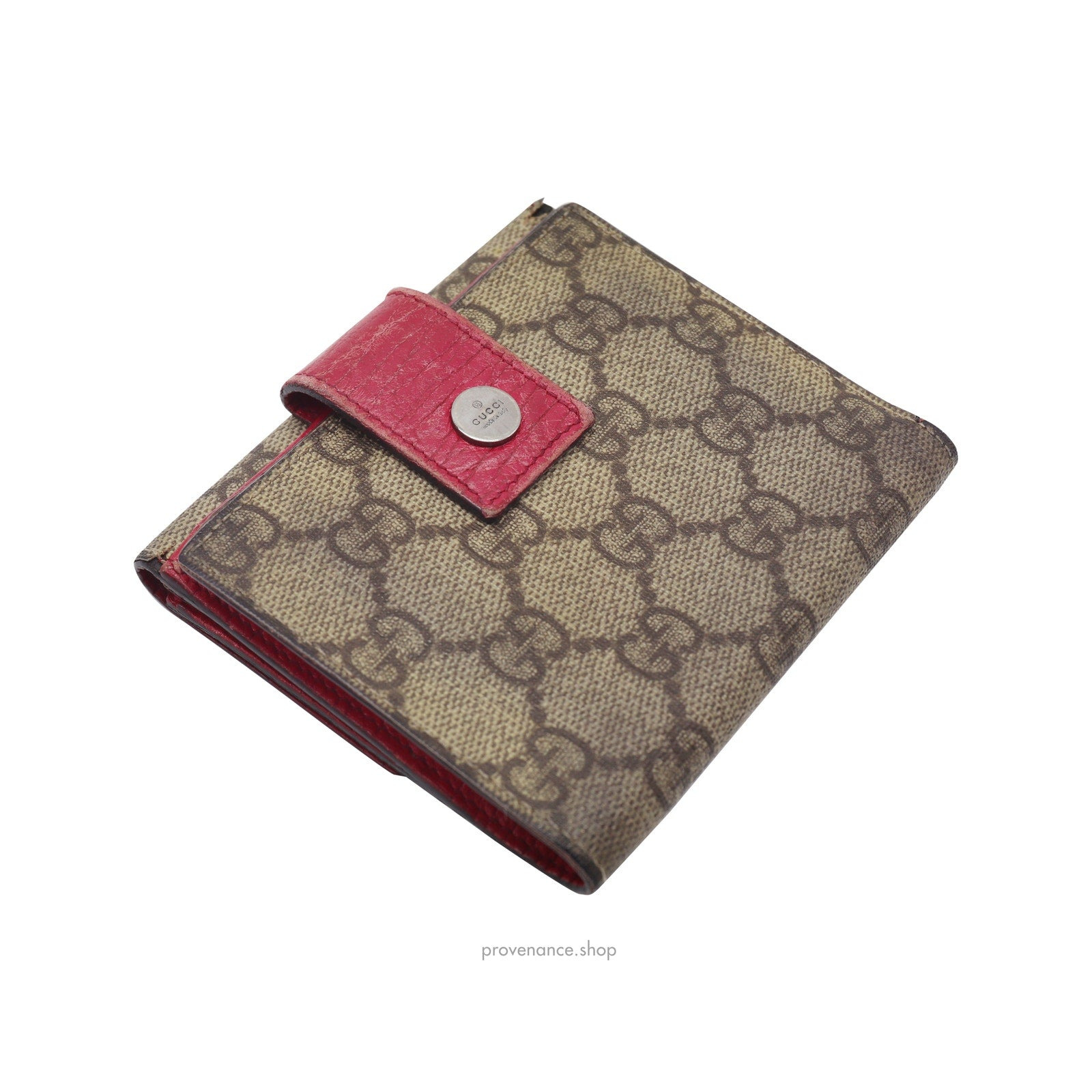 Gucci Trifold Wallet - GG Supreme Pink - 3
