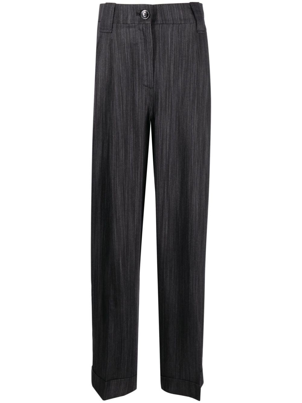 striped wide-leg trousers - 1